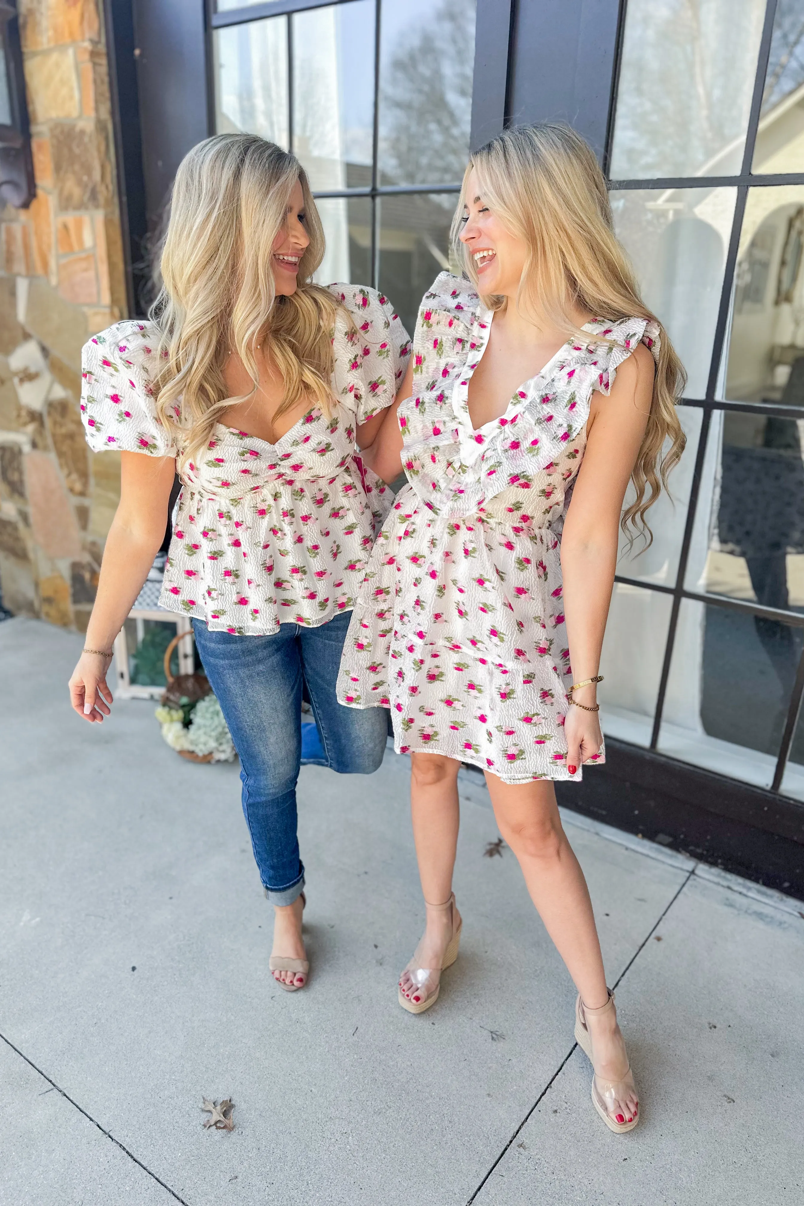 BuddyLove Calla Lily Blakely Peplum Top *FINAL SALE*