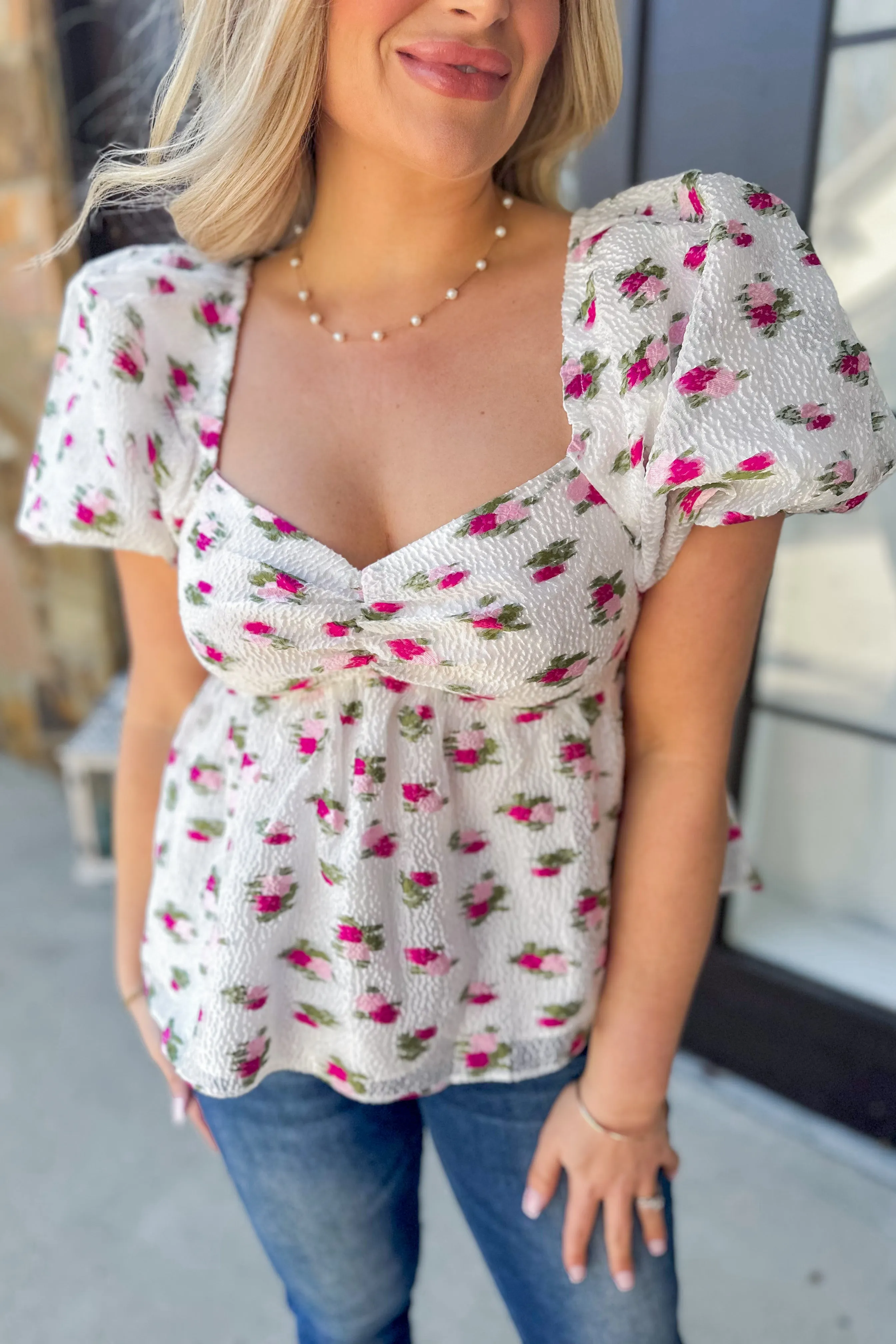 BuddyLove Calla Lily Blakely Peplum Top *FINAL SALE*
