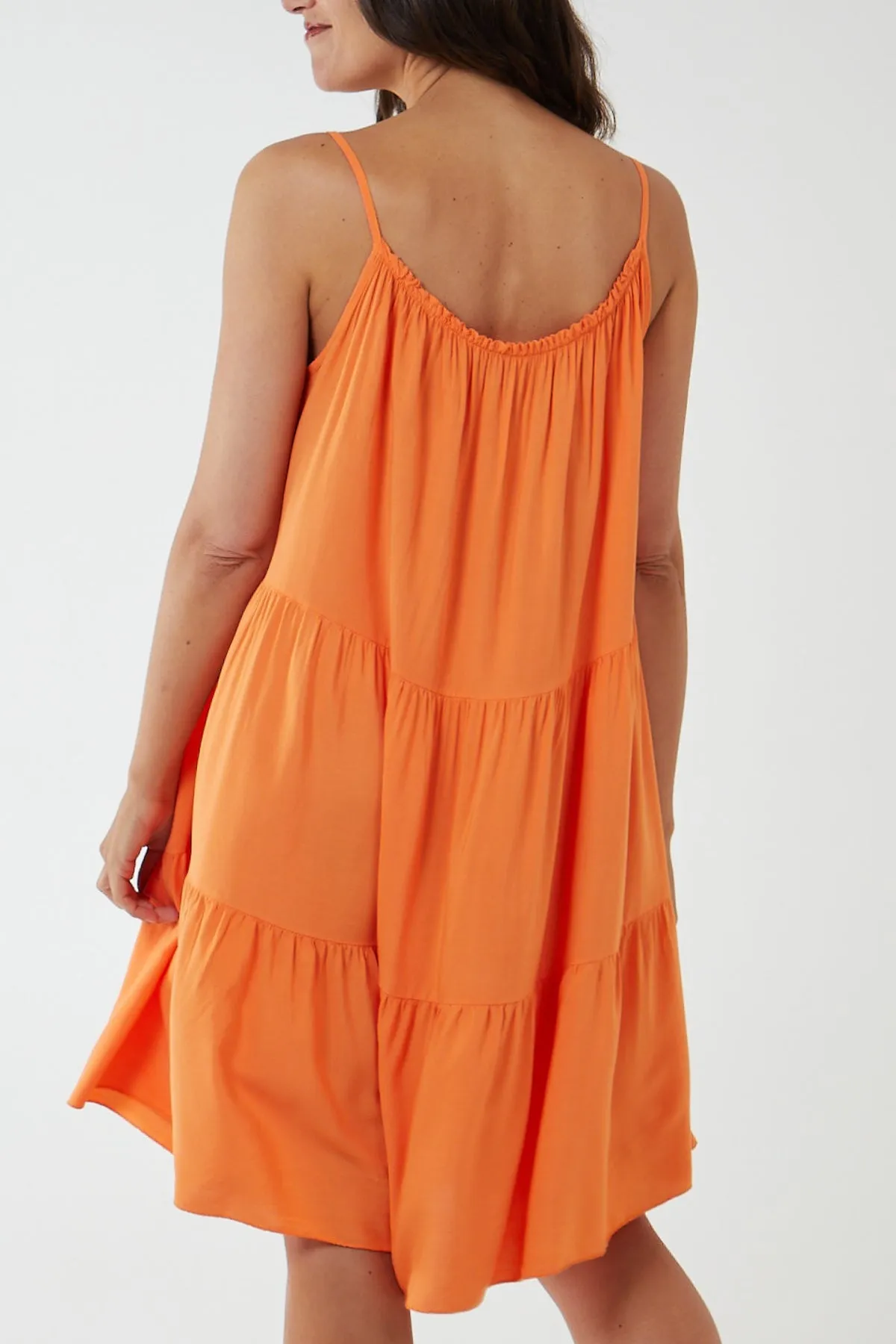 Cami Strap Tiered Smock Dress