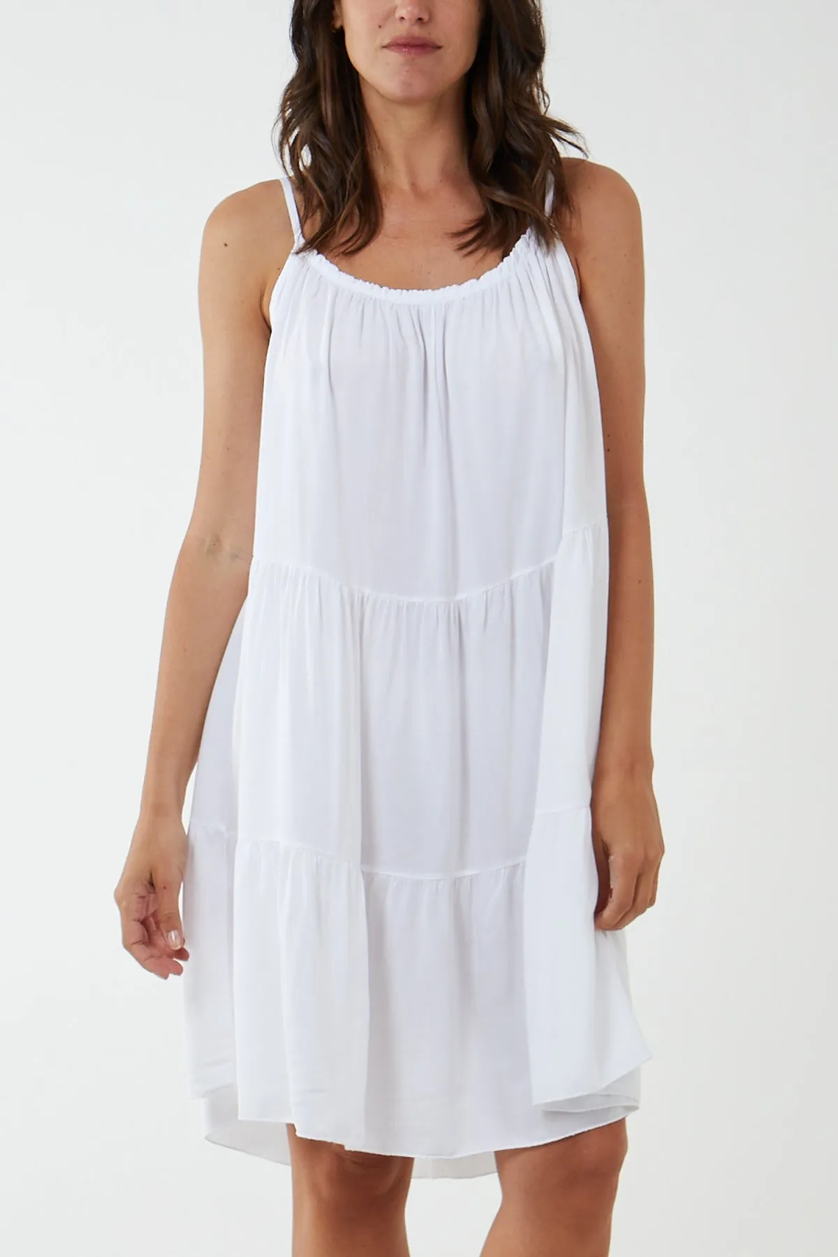 Cami Strap Tiered Smock Dress