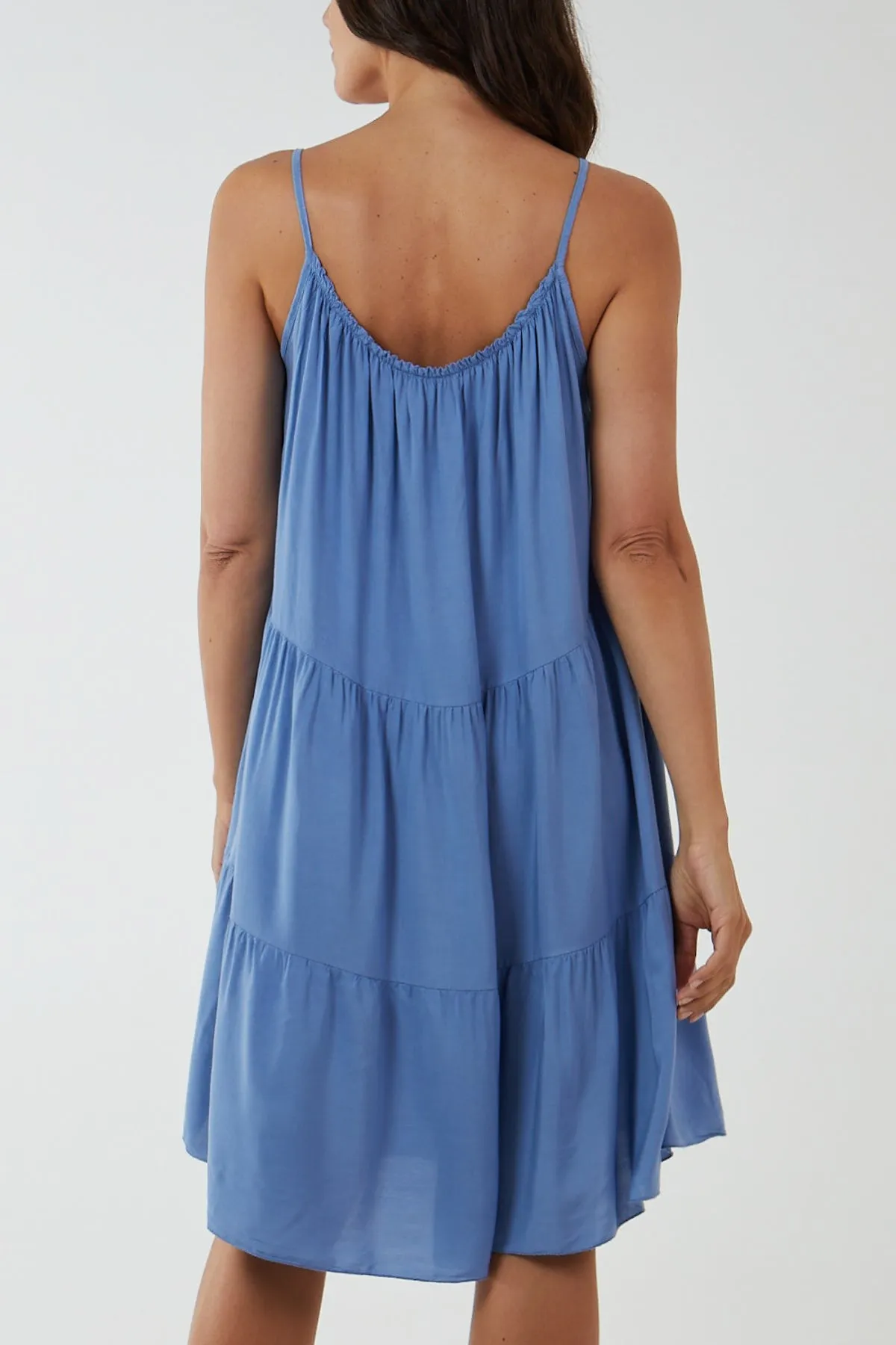Cami Strap Tiered Smock Dress