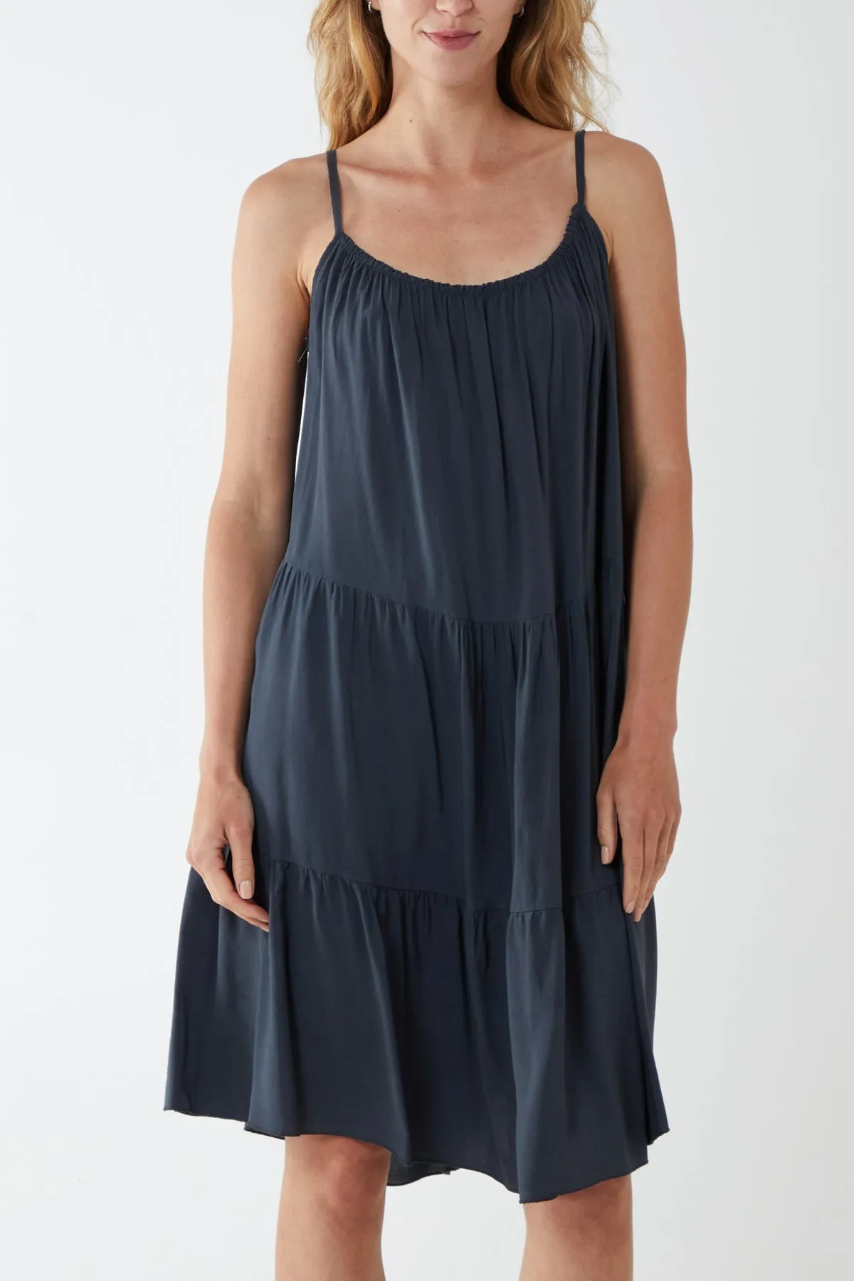 Cami Strap Tiered Smock Dress