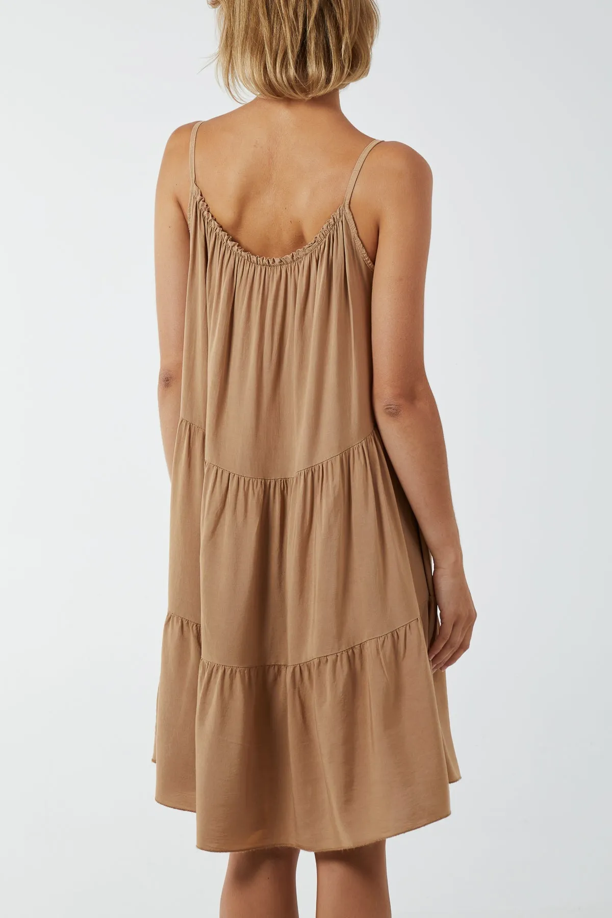 Cami Strap Tiered Smock Dress