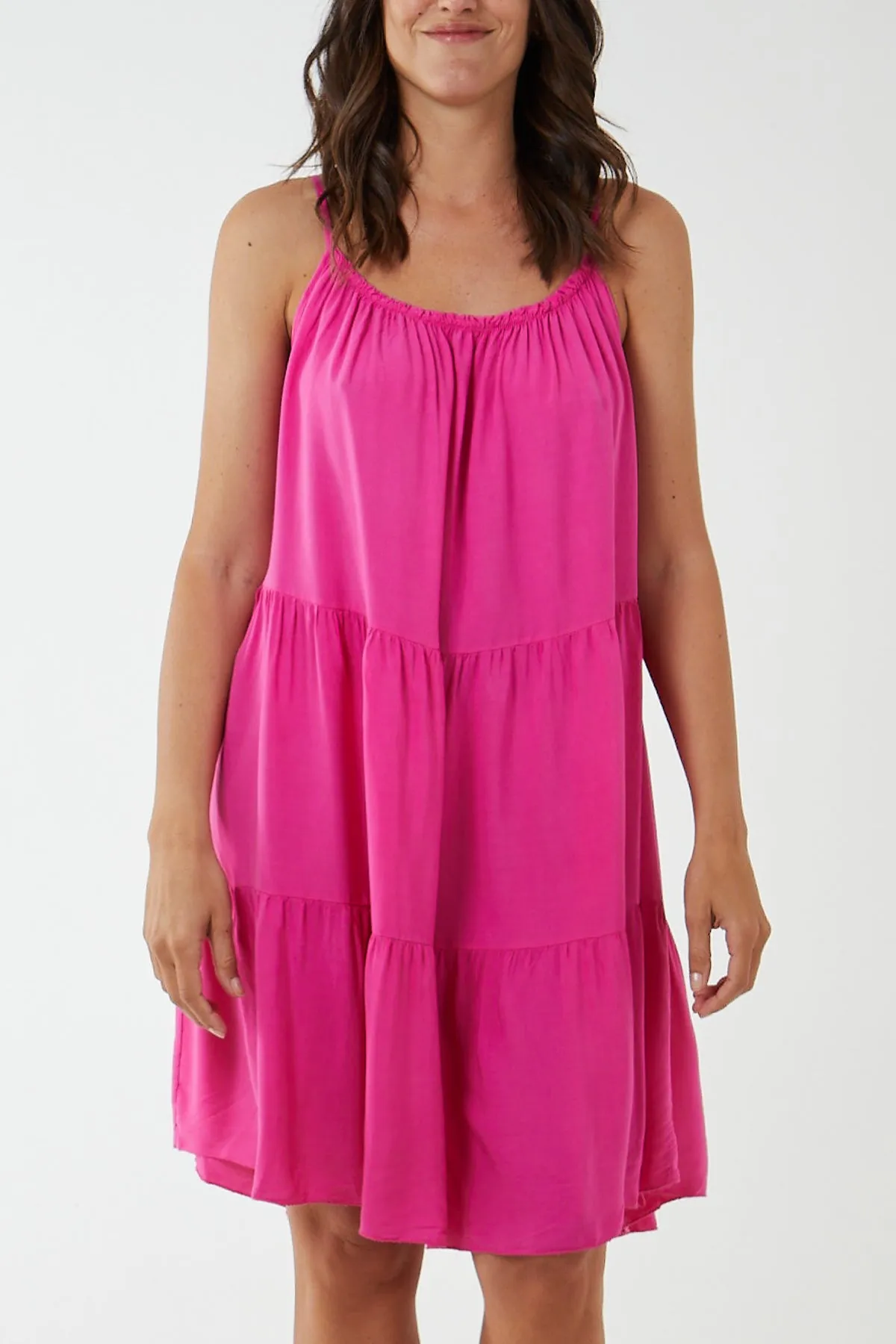 Cami Strap Tiered Smock Dress