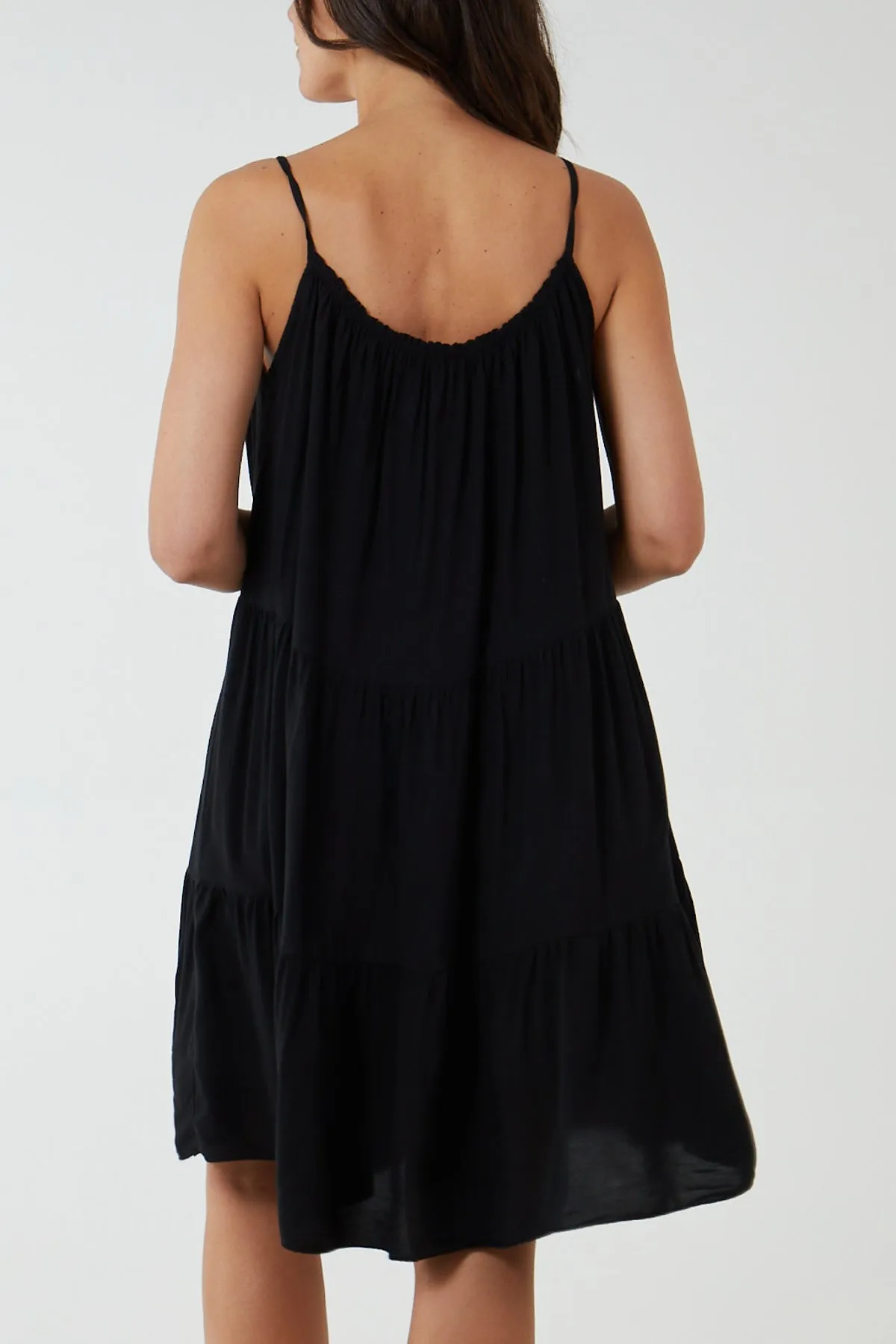 Cami Strap Tiered Smock Dress