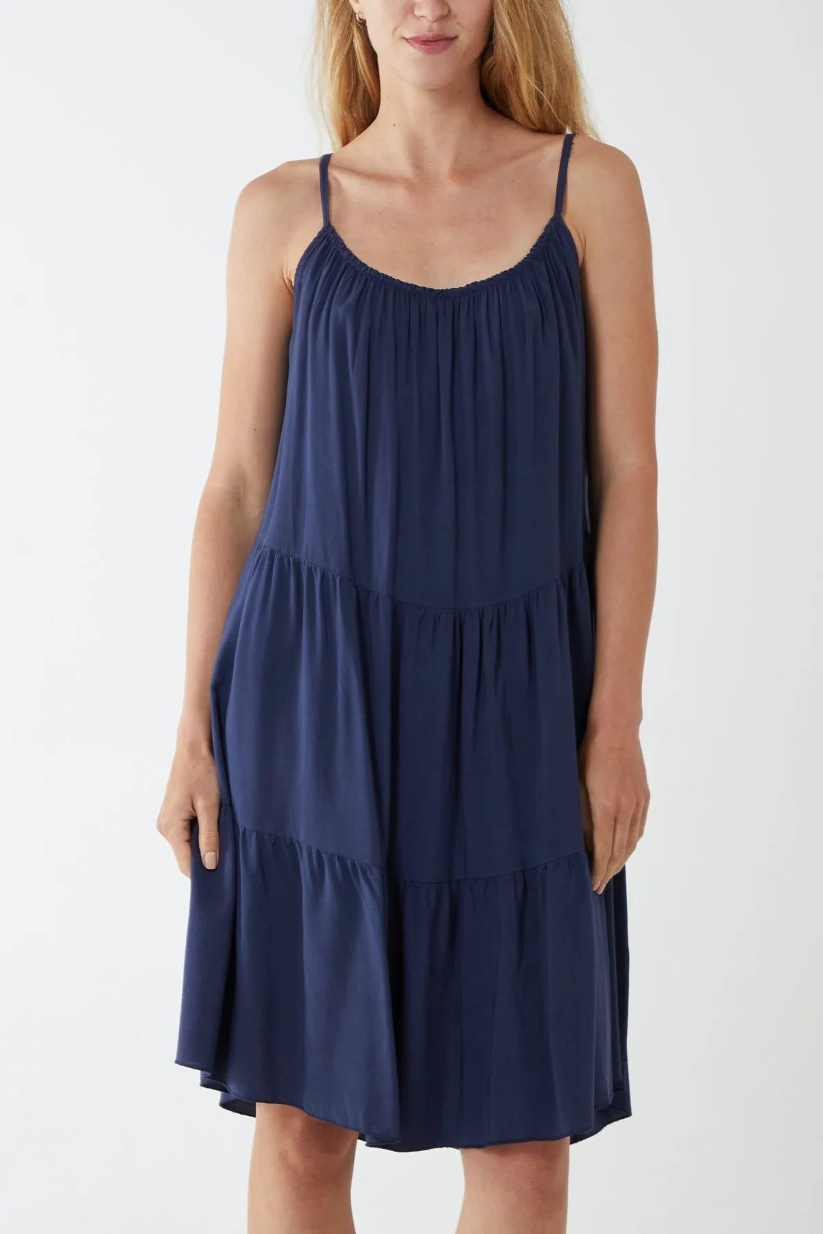 Cami Strap Tiered Smock Dress