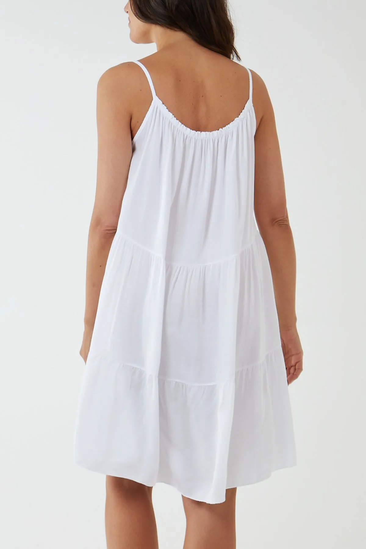 Cami Strap Tiered Smock Dress