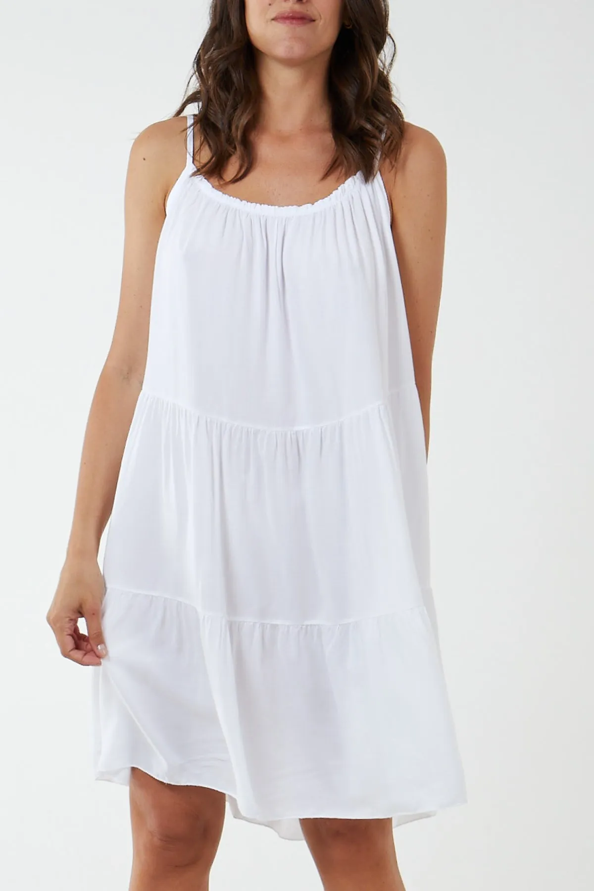 Cami Strap Tiered Smock Dress