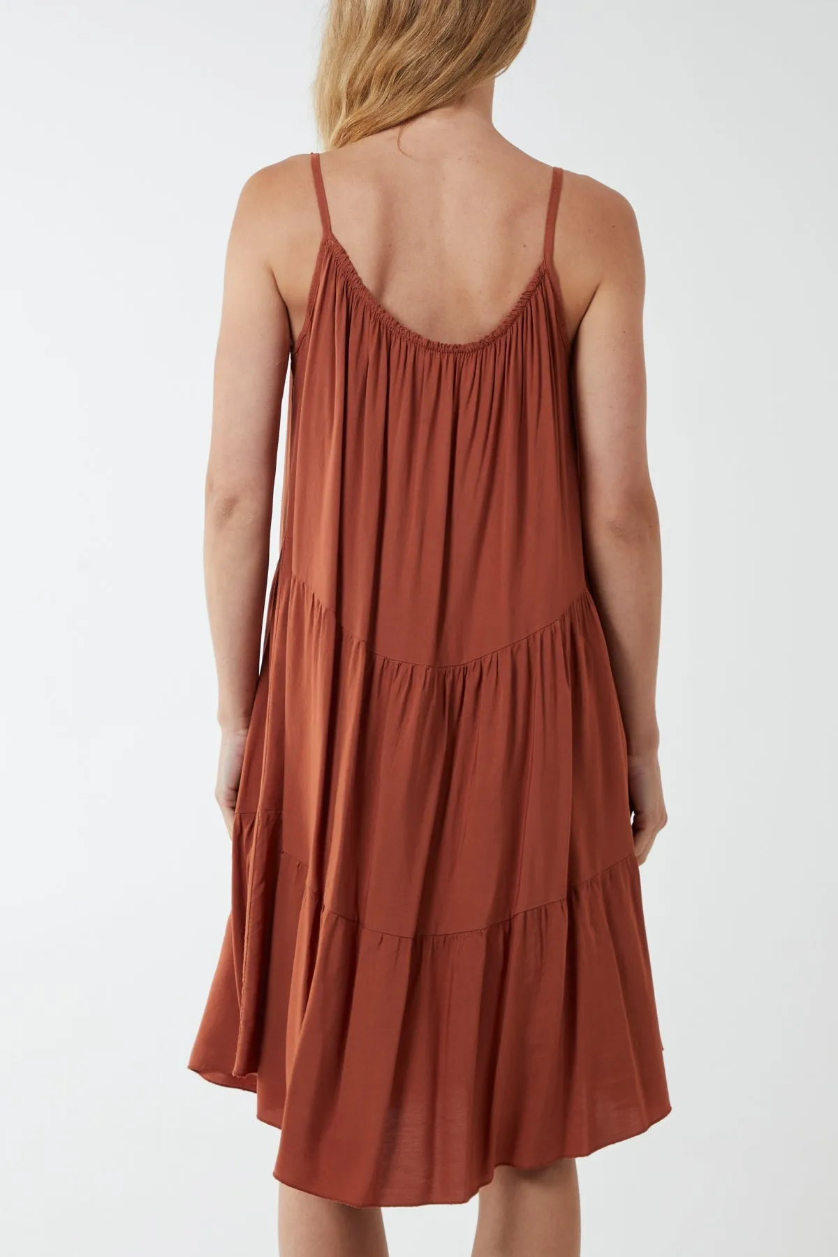 Cami Strap Tiered Smock Dress