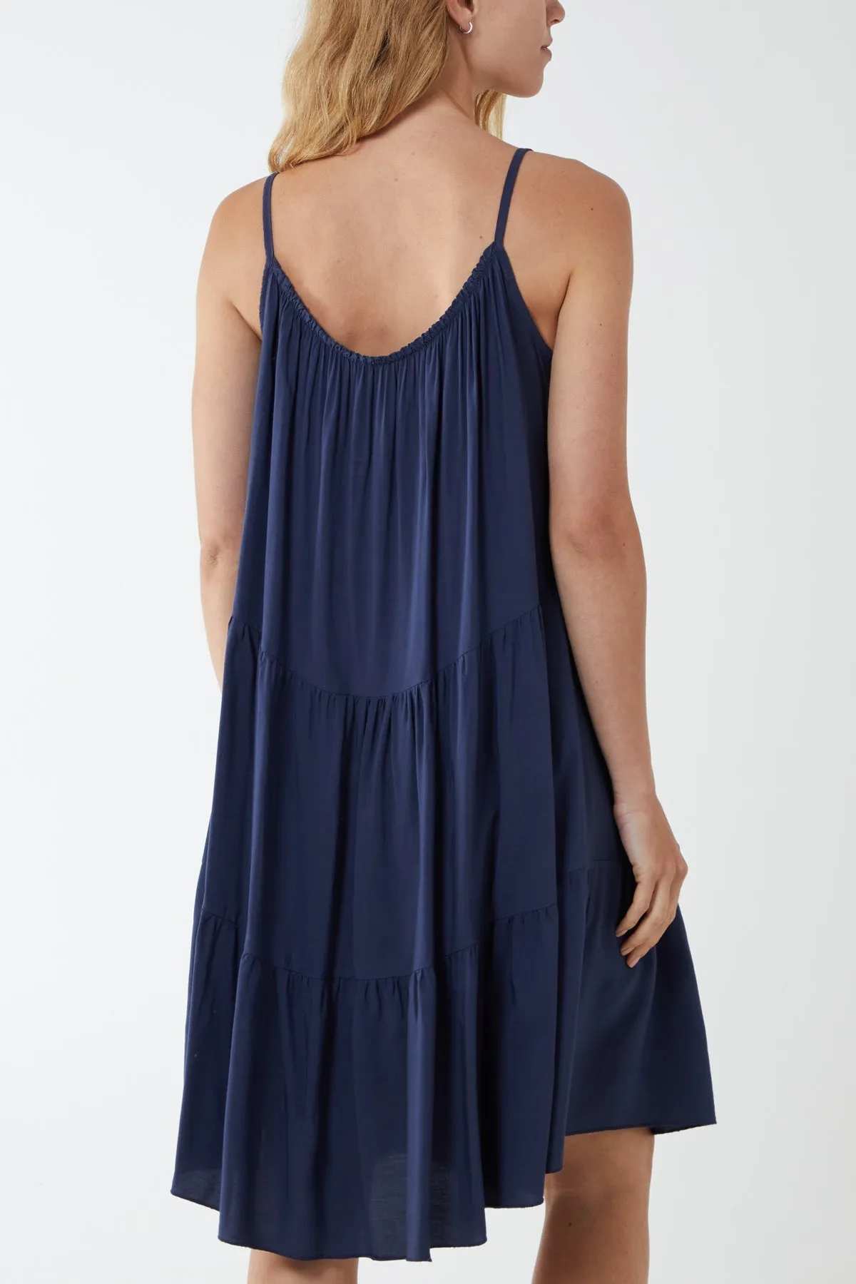 Cami Strap Tiered Smock Dress
