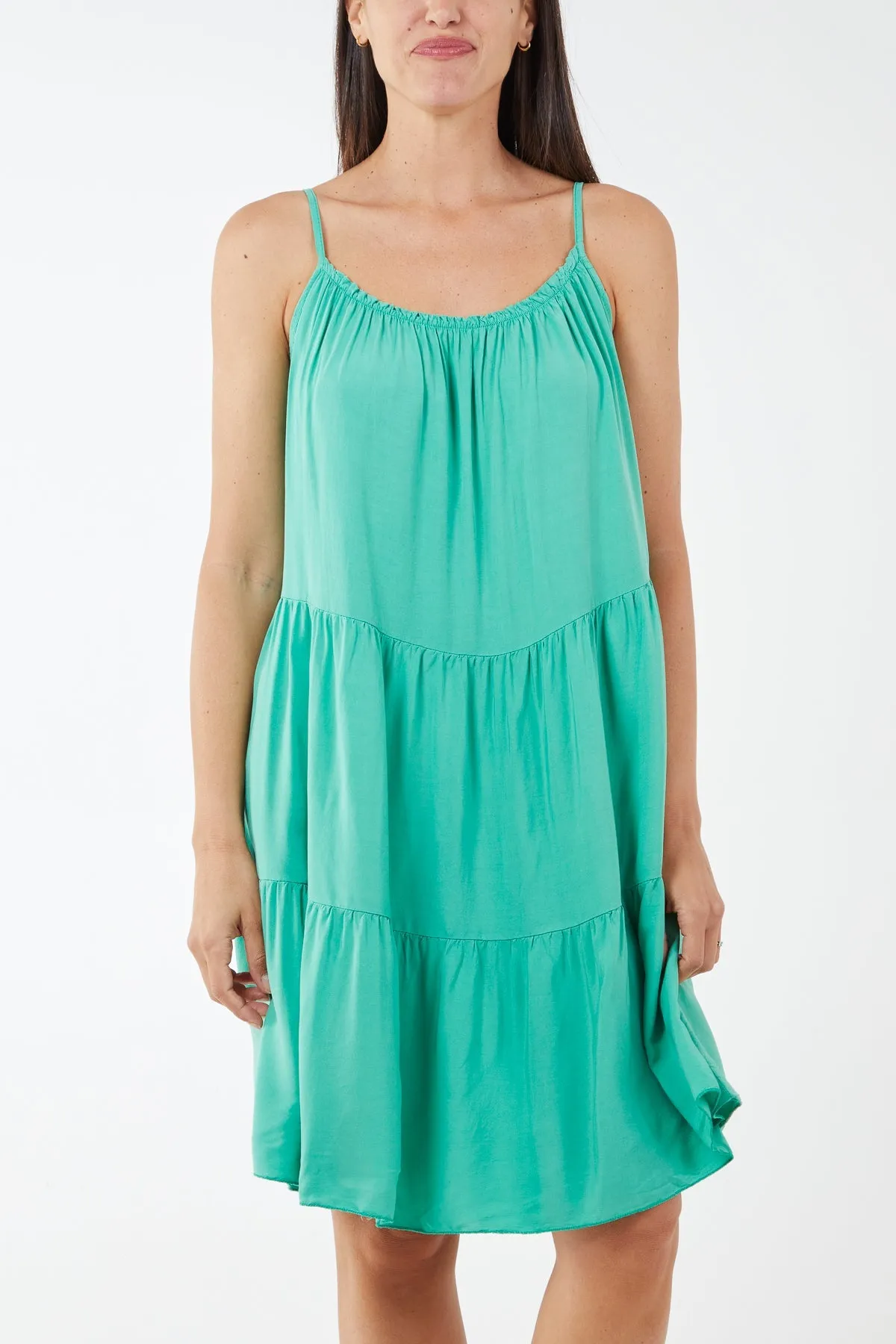 Cami Strap Tiered Smock Dress