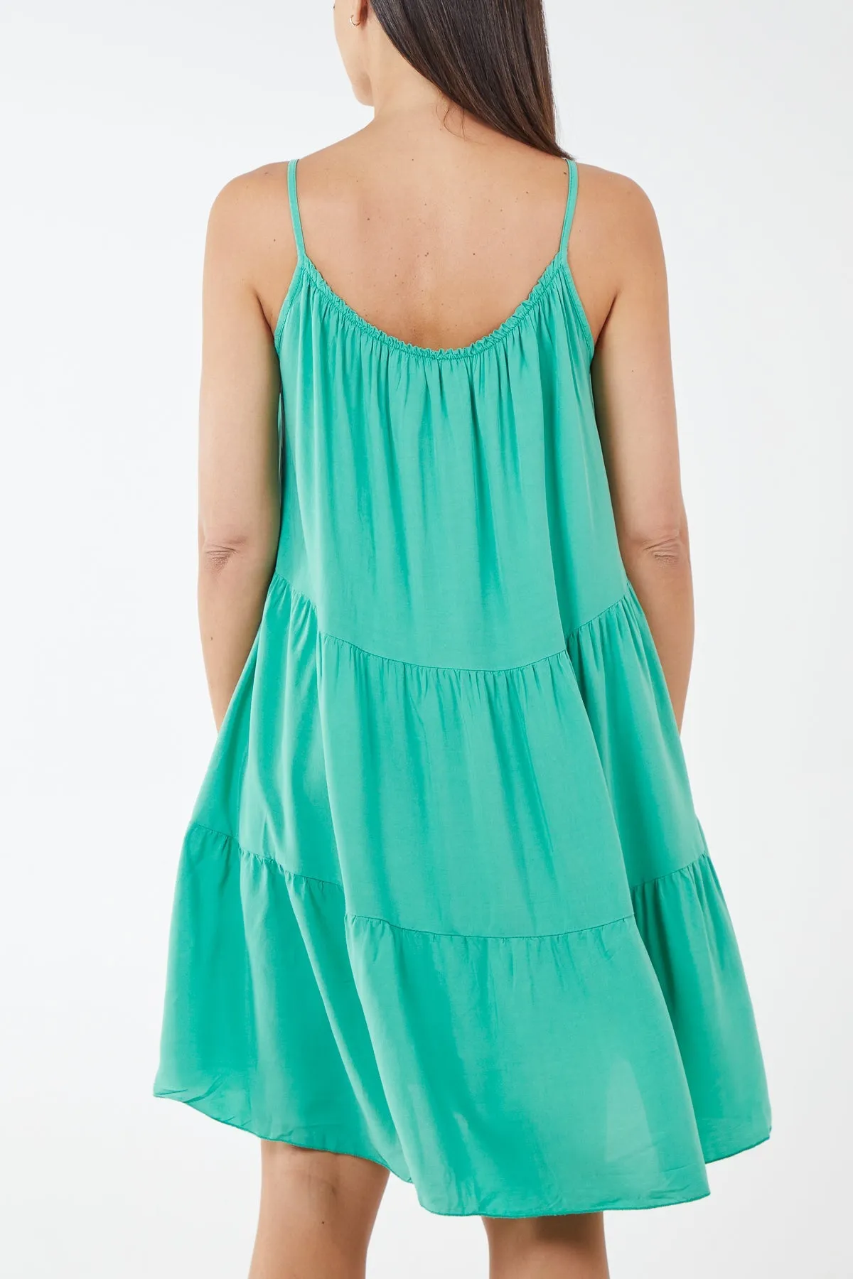 Cami Strap Tiered Smock Dress