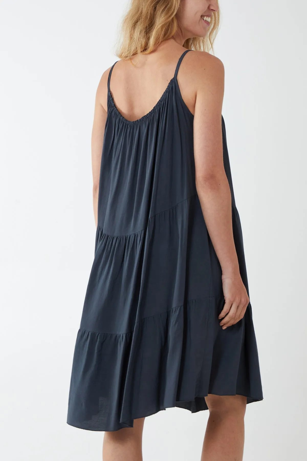 Cami Strap Tiered Smock Dress