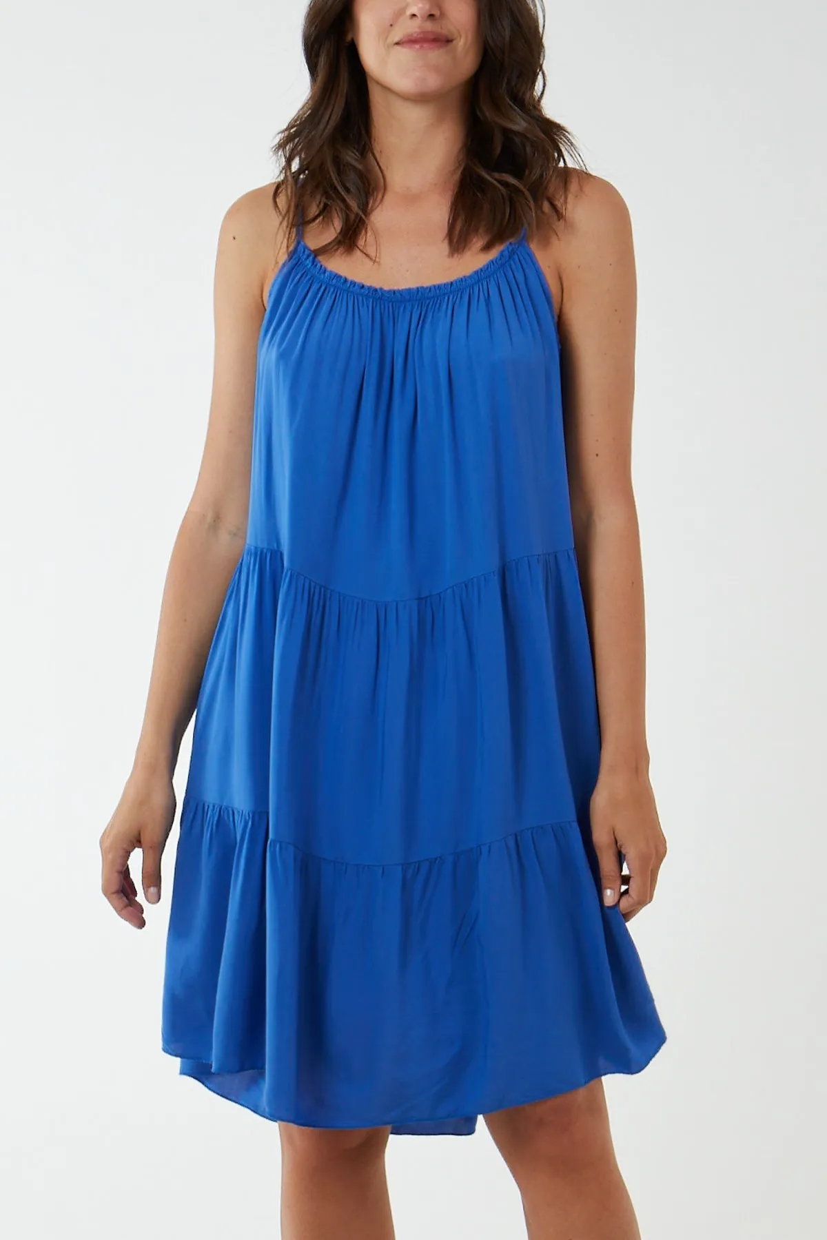 Cami Strap Tiered Smock Dress