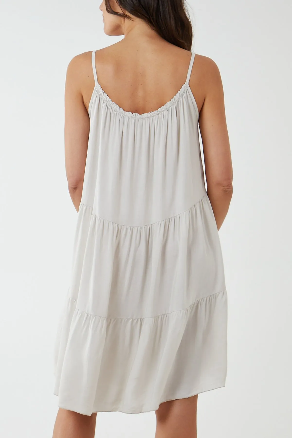 Cami Strap Tiered Smock Dress