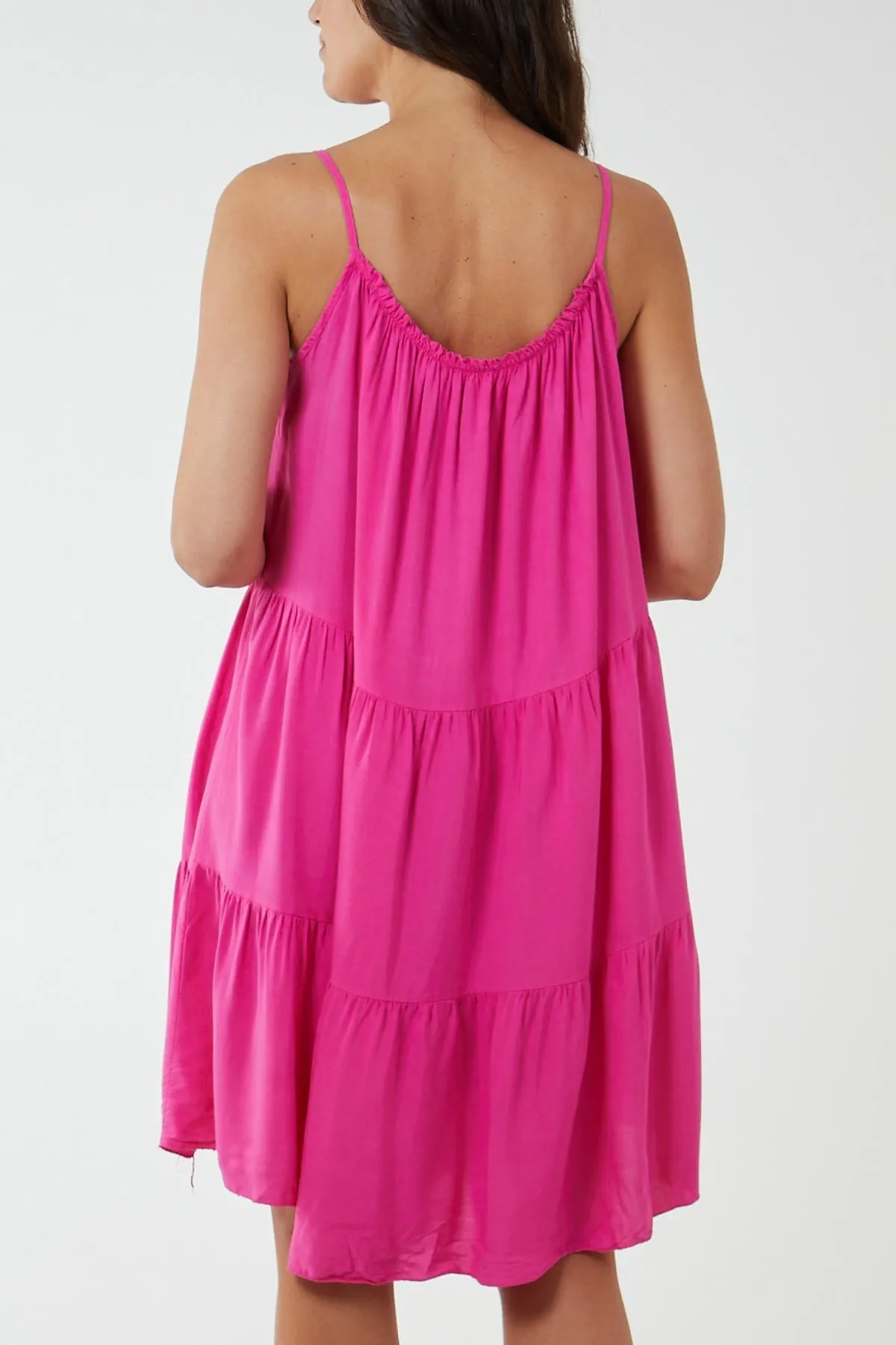 Cami Strap Tiered Smock Dress