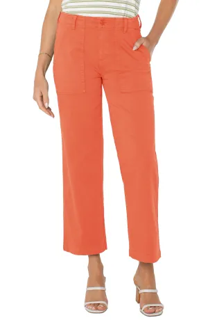 Cargo Crop Wide Leg 26" Inseam | Papaya