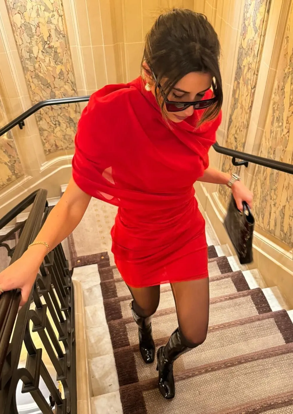 Carmen Dress - Red