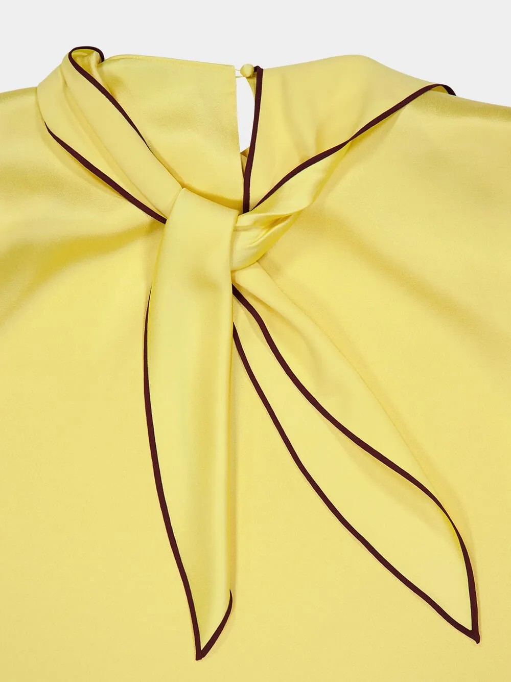 Chamomile Tie Neck Mini Dress