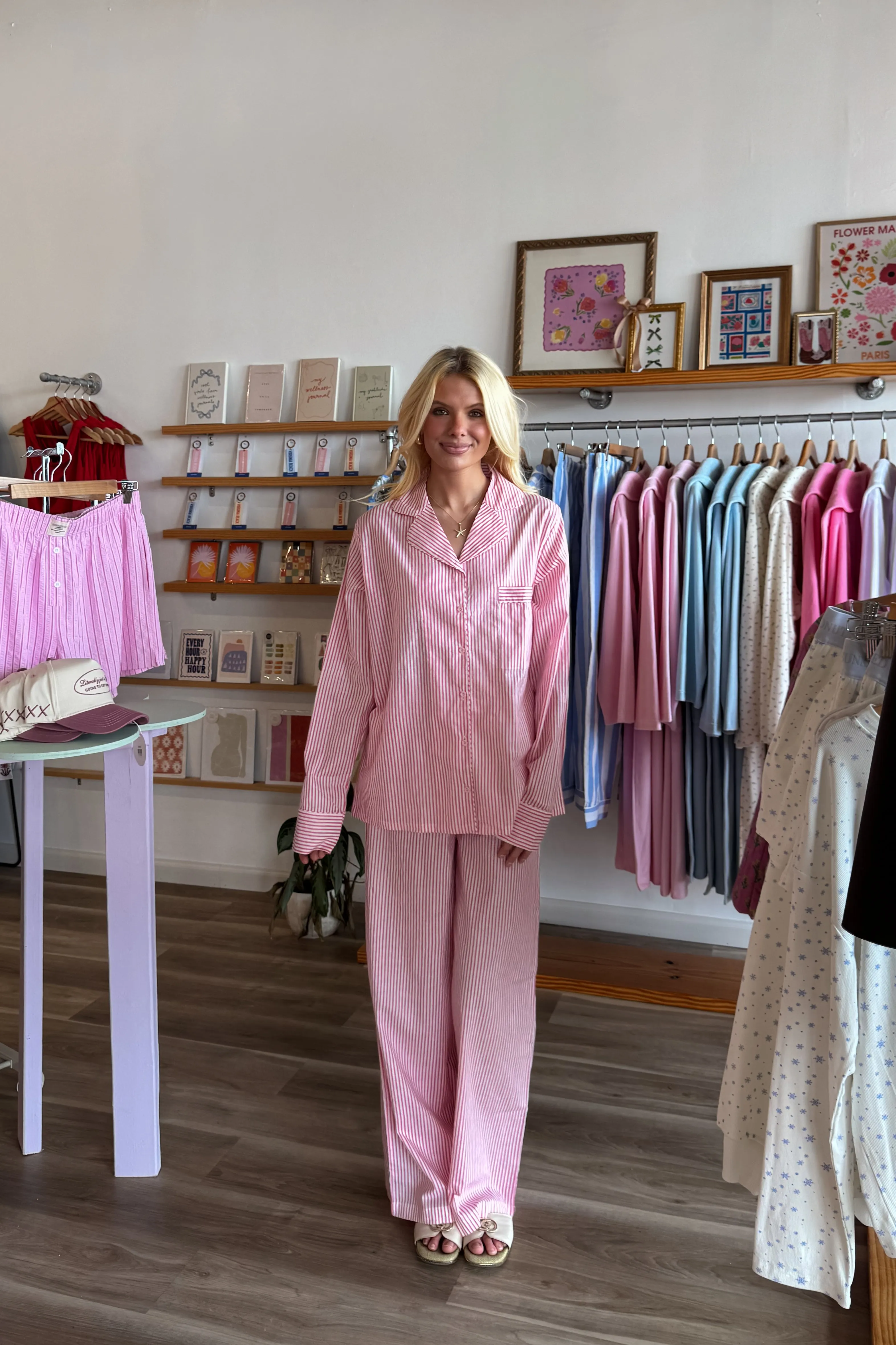 Charli Pajama Set in Pink