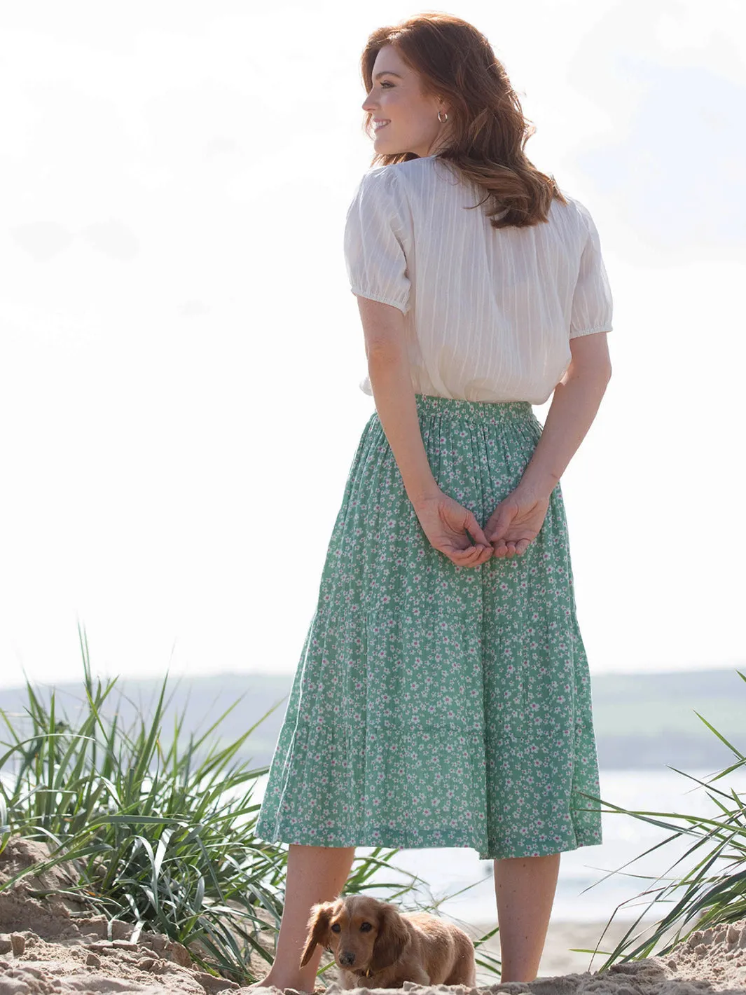 Chickerell tiered muslin skirt