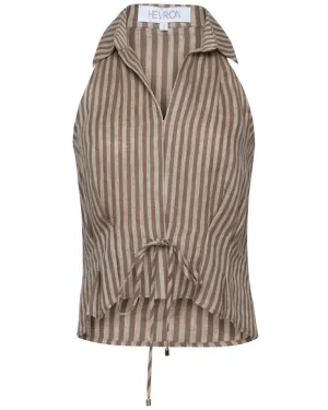 Chocolate Stripe Sloan Vest