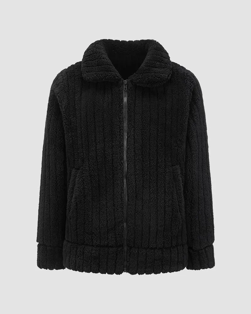 Cinderbraid Teddy Zip Jacket