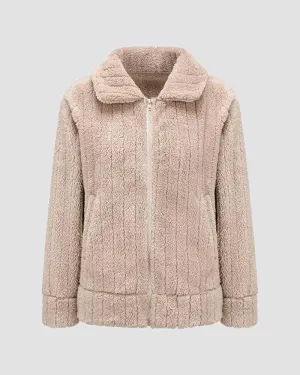 Cinderbraid Teddy Zip Jacket