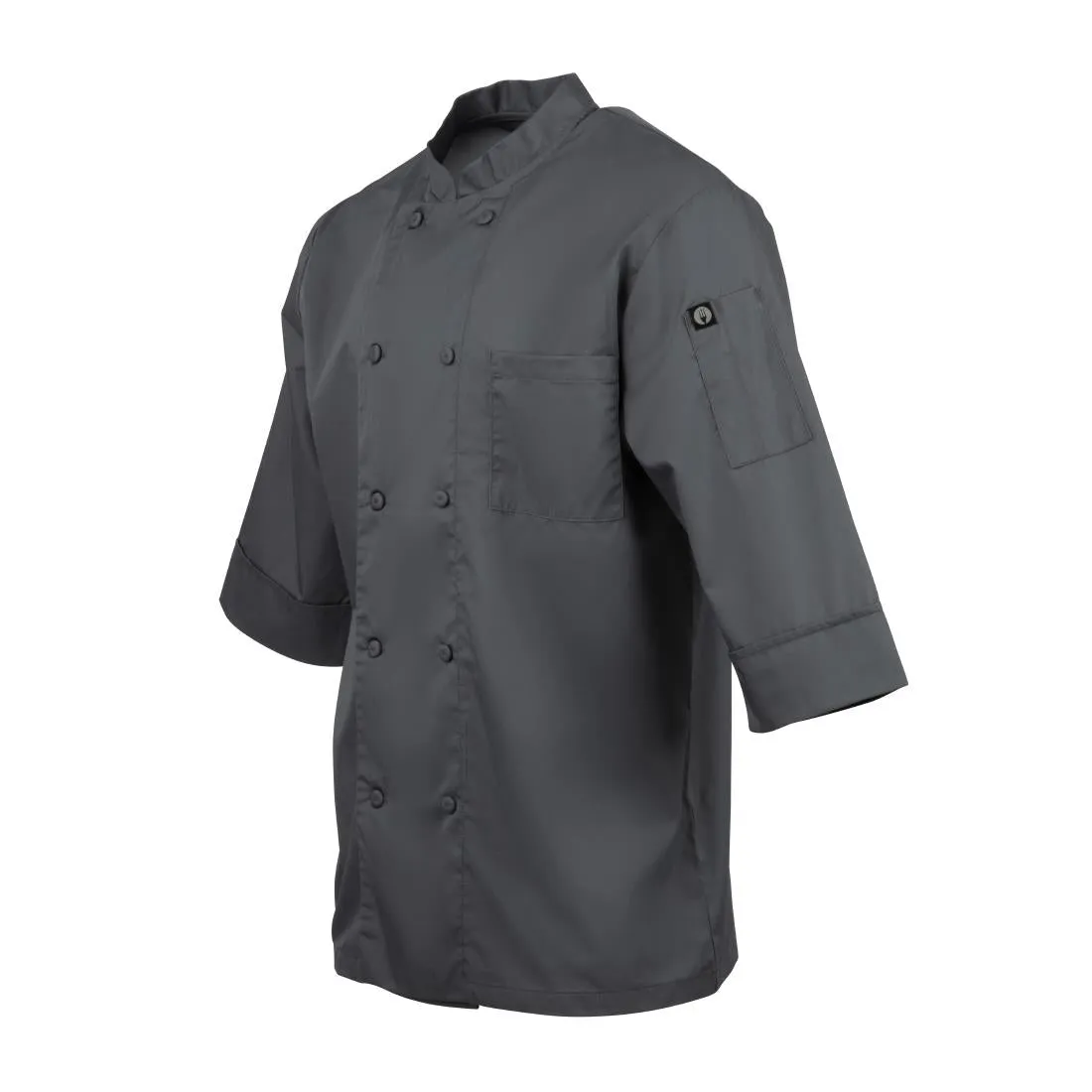 Colour By Chef Works Unisex Chef Jacket Grey 3XL