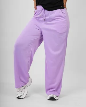 Comfy Cotton Wide Leg Pants - Lavender