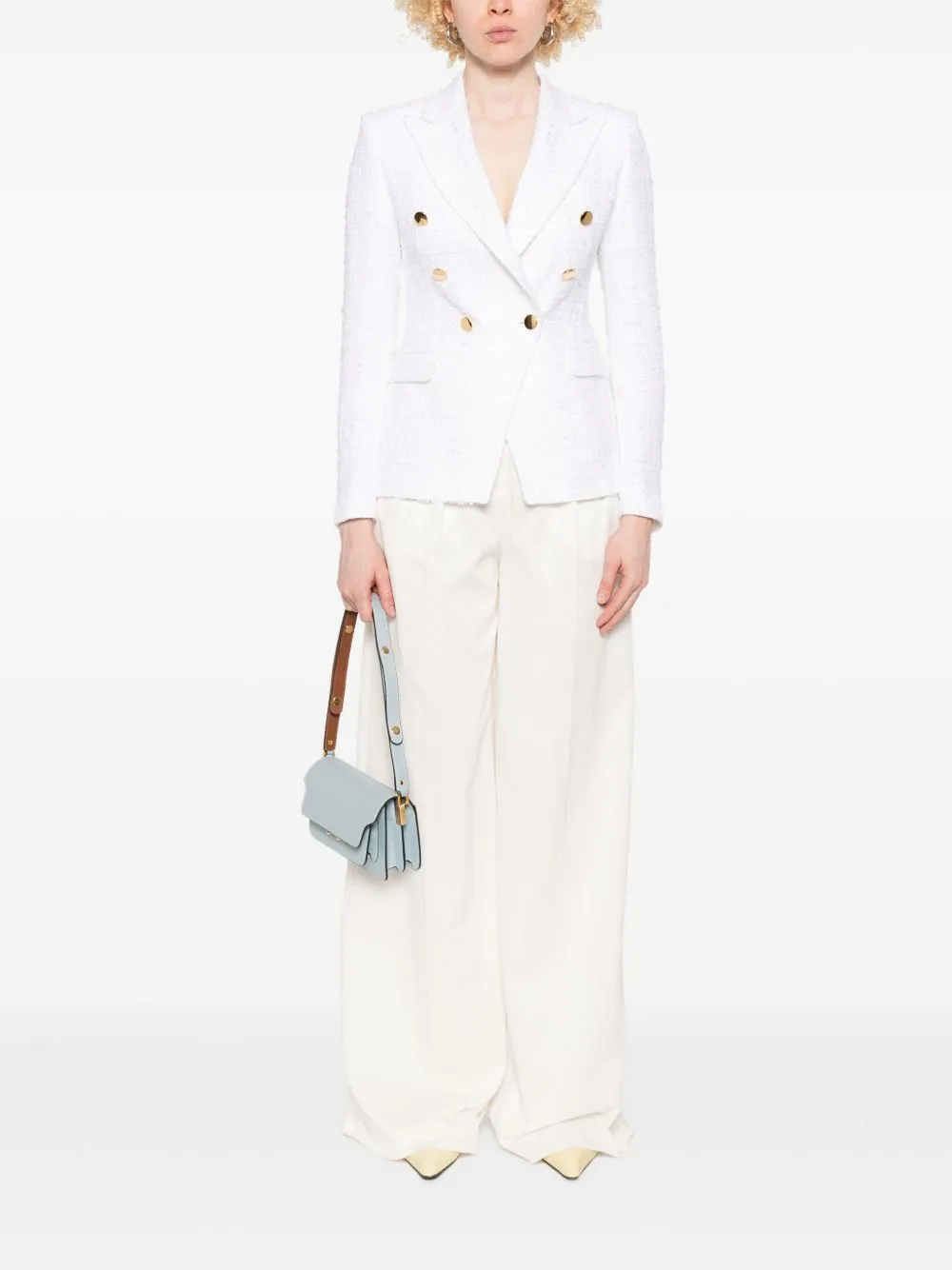 Cotton single-breasted jacket