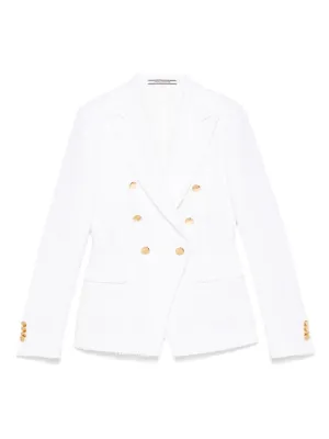 Cotton single-breasted jacket