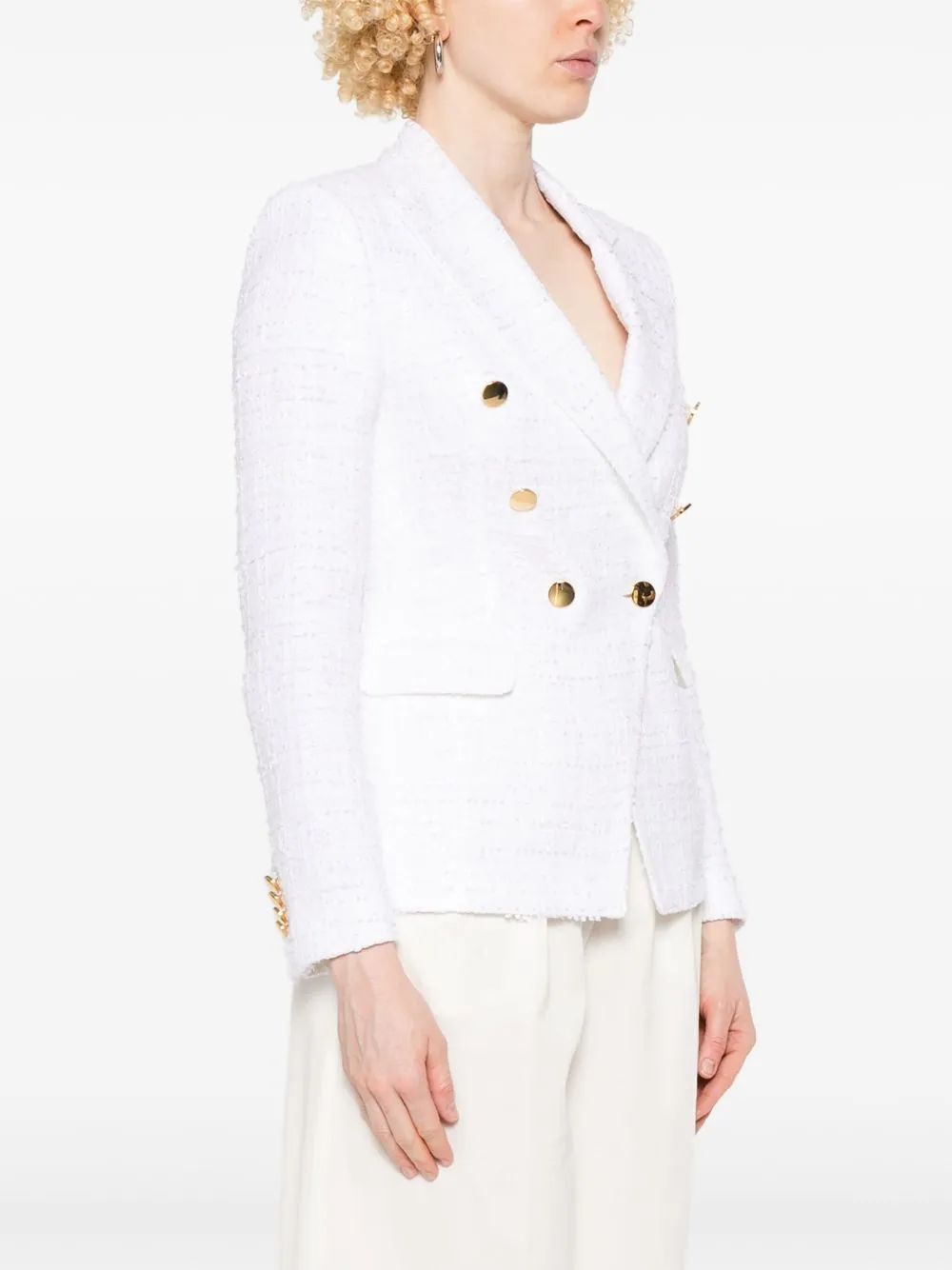 Cotton single-breasted jacket