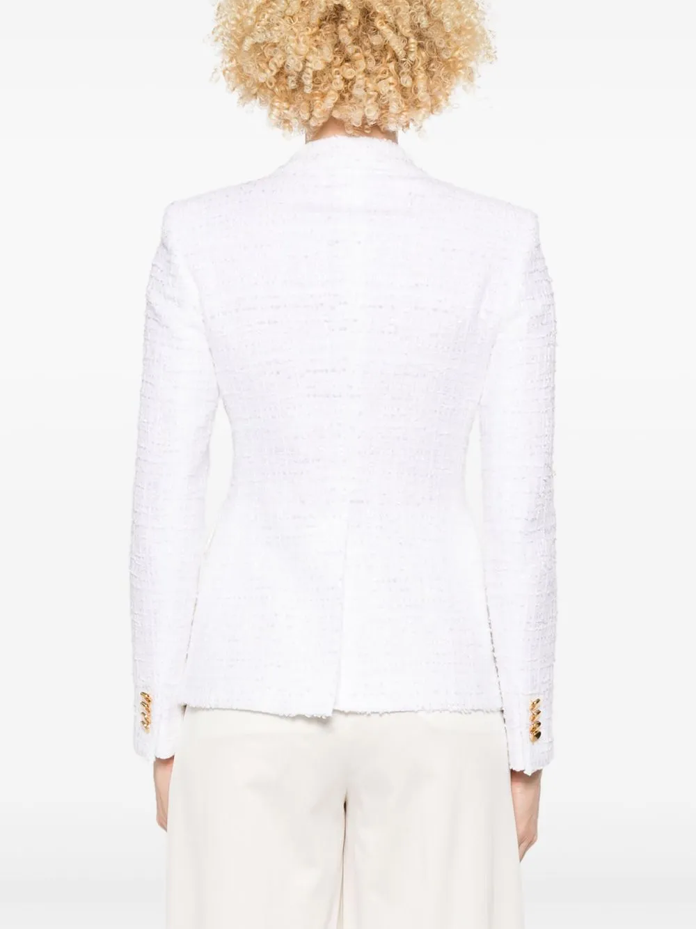 Cotton single-breasted jacket
