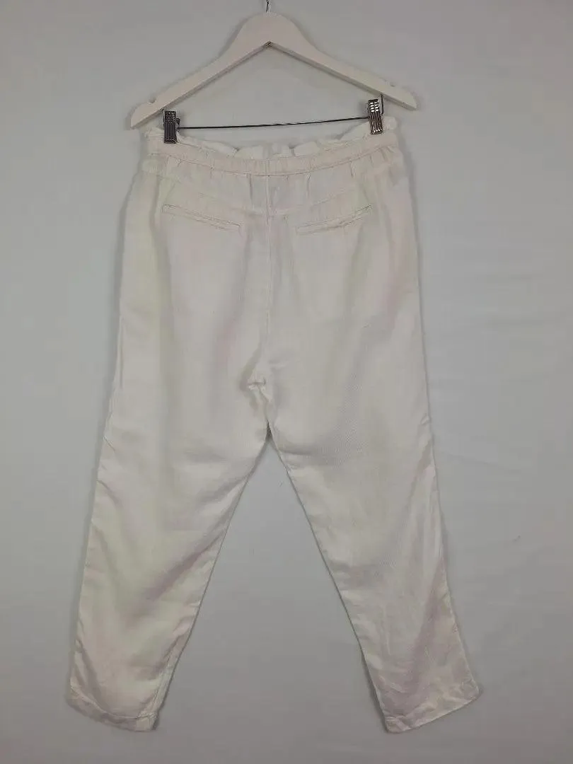Country Road Paperbag Waist Linen Pants Size 10