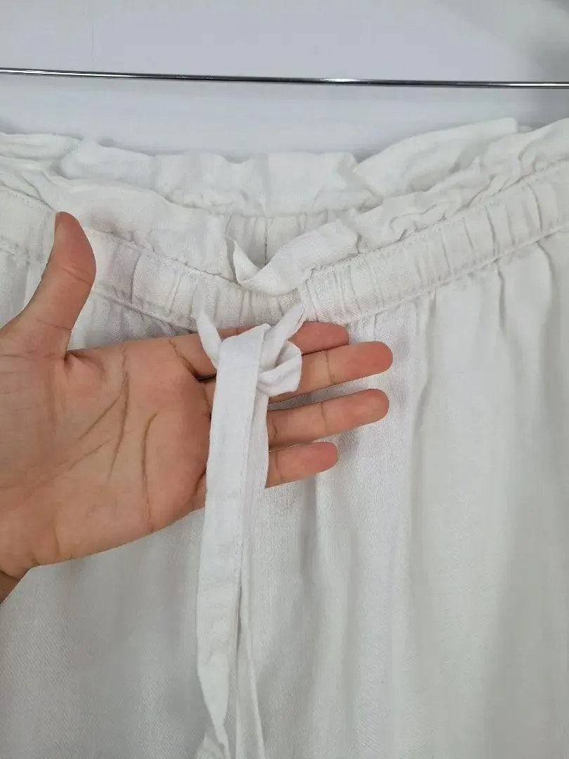 Country Road Paperbag Waist Linen Pants Size 10