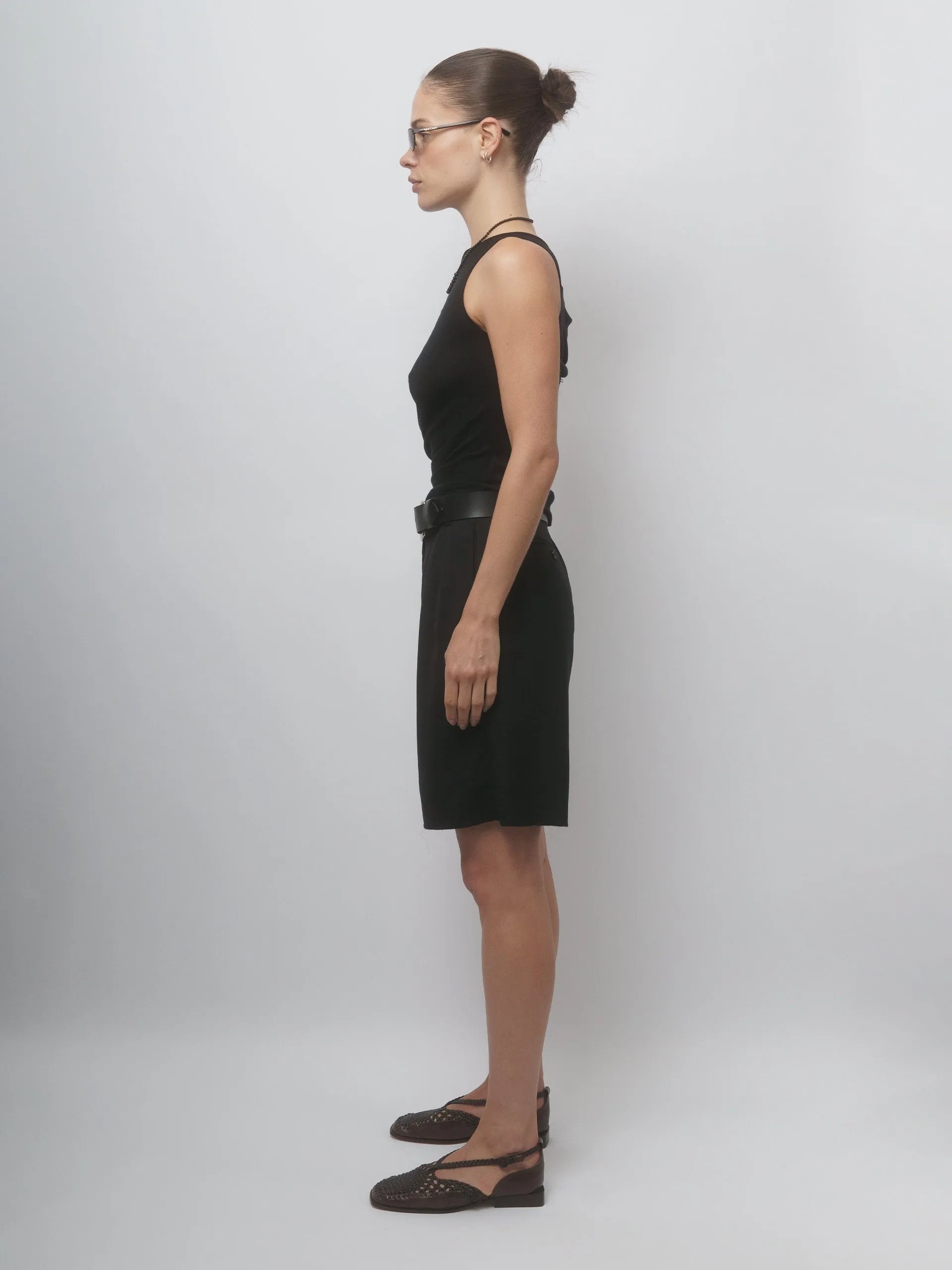 Courtney Zheng Merino Tank Black
