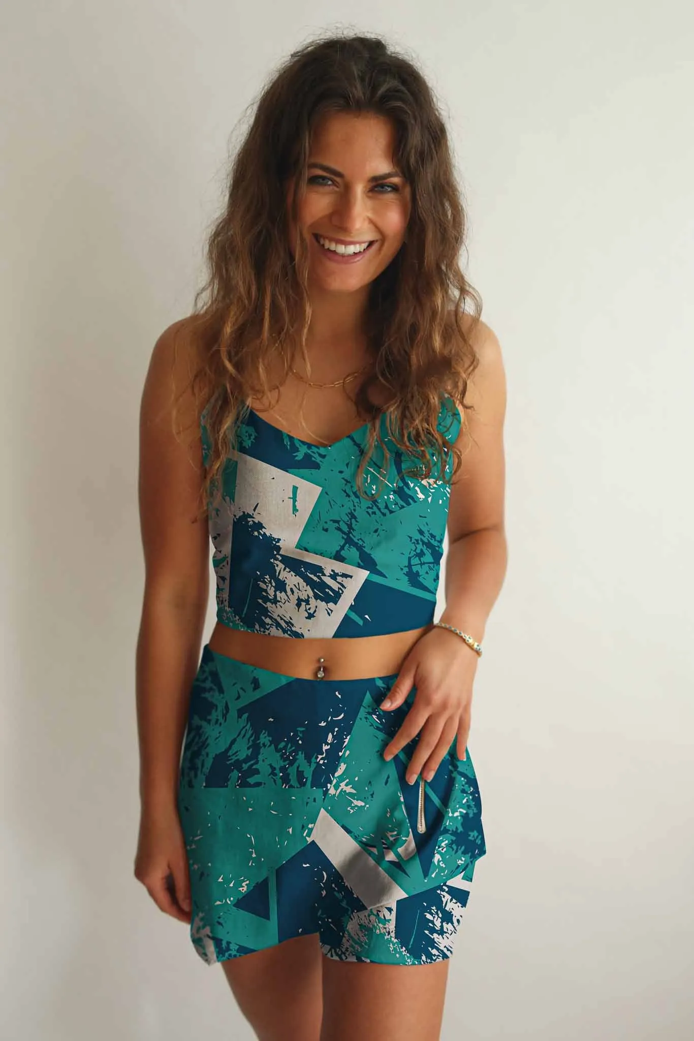 Crop Top and Shorts Set