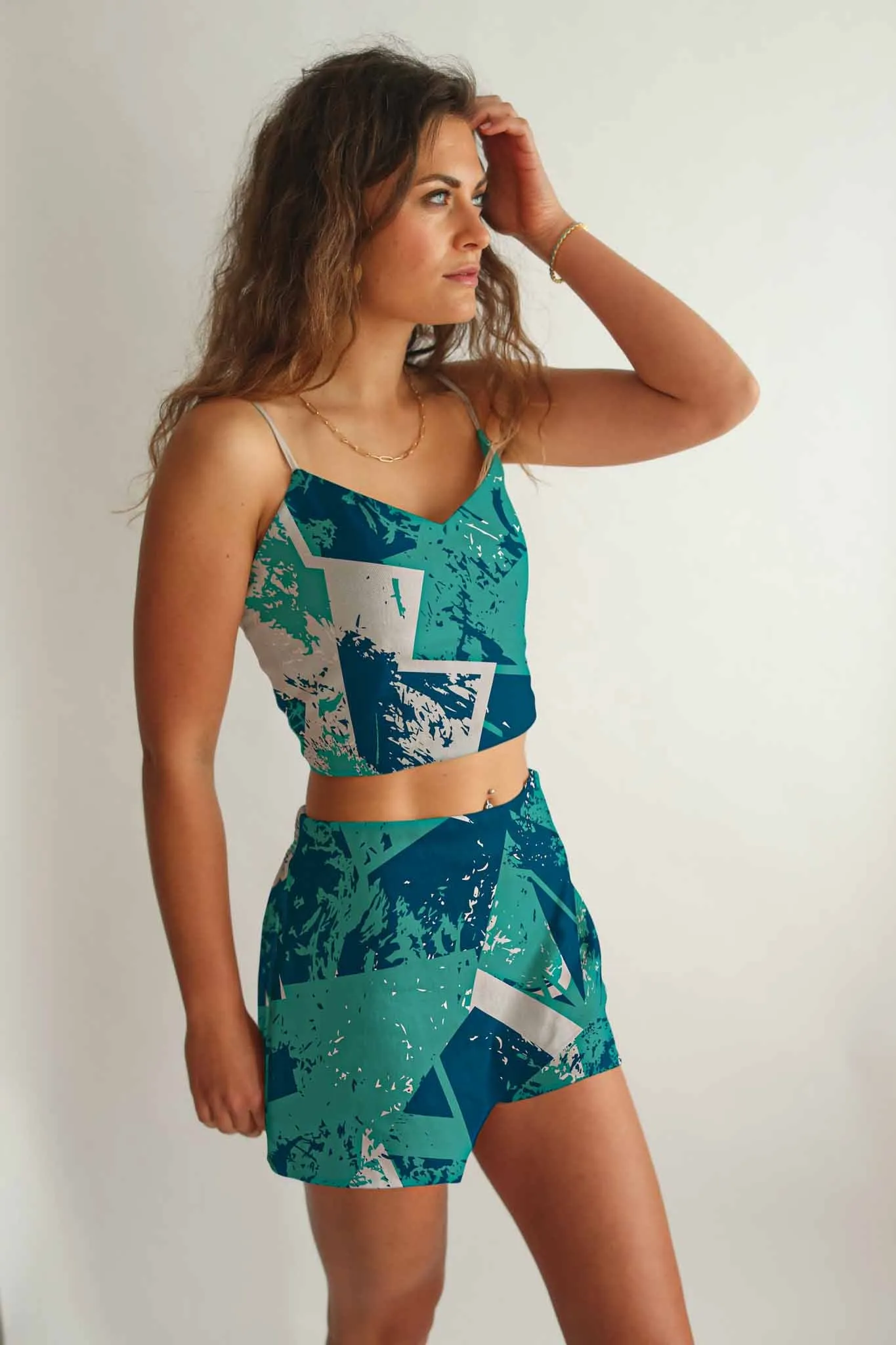 Crop Top and Shorts Set