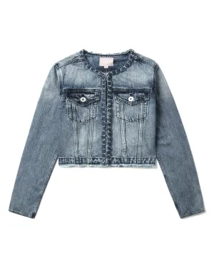 Cropped denim jacket