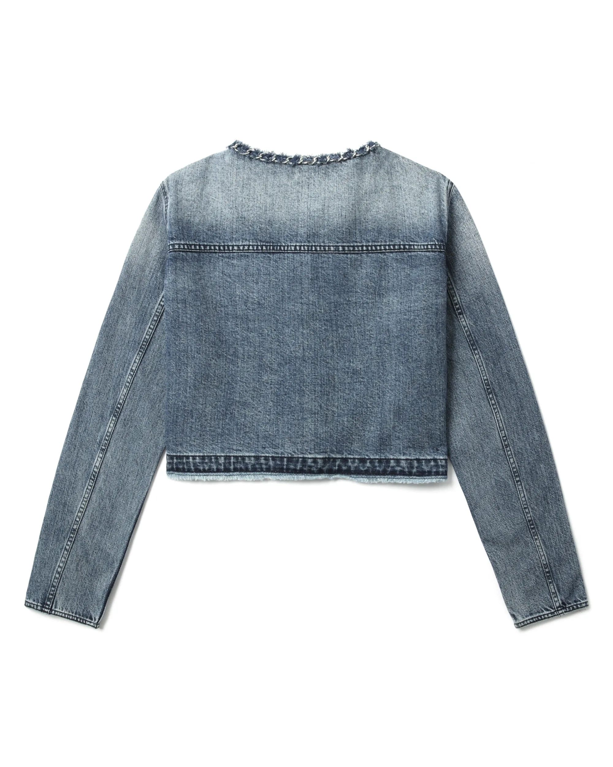 Cropped denim jacket