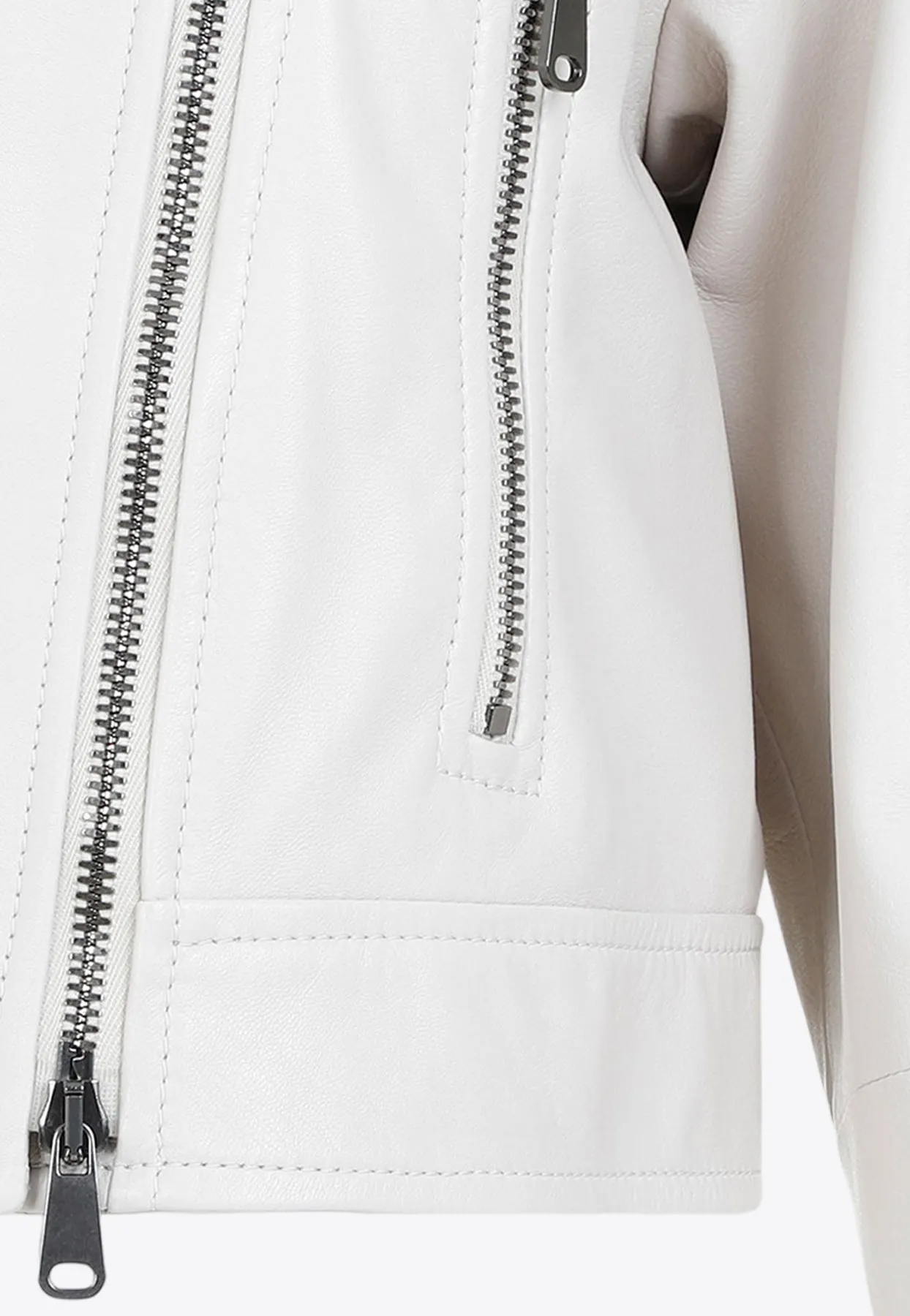 Cropped Leather Jacket