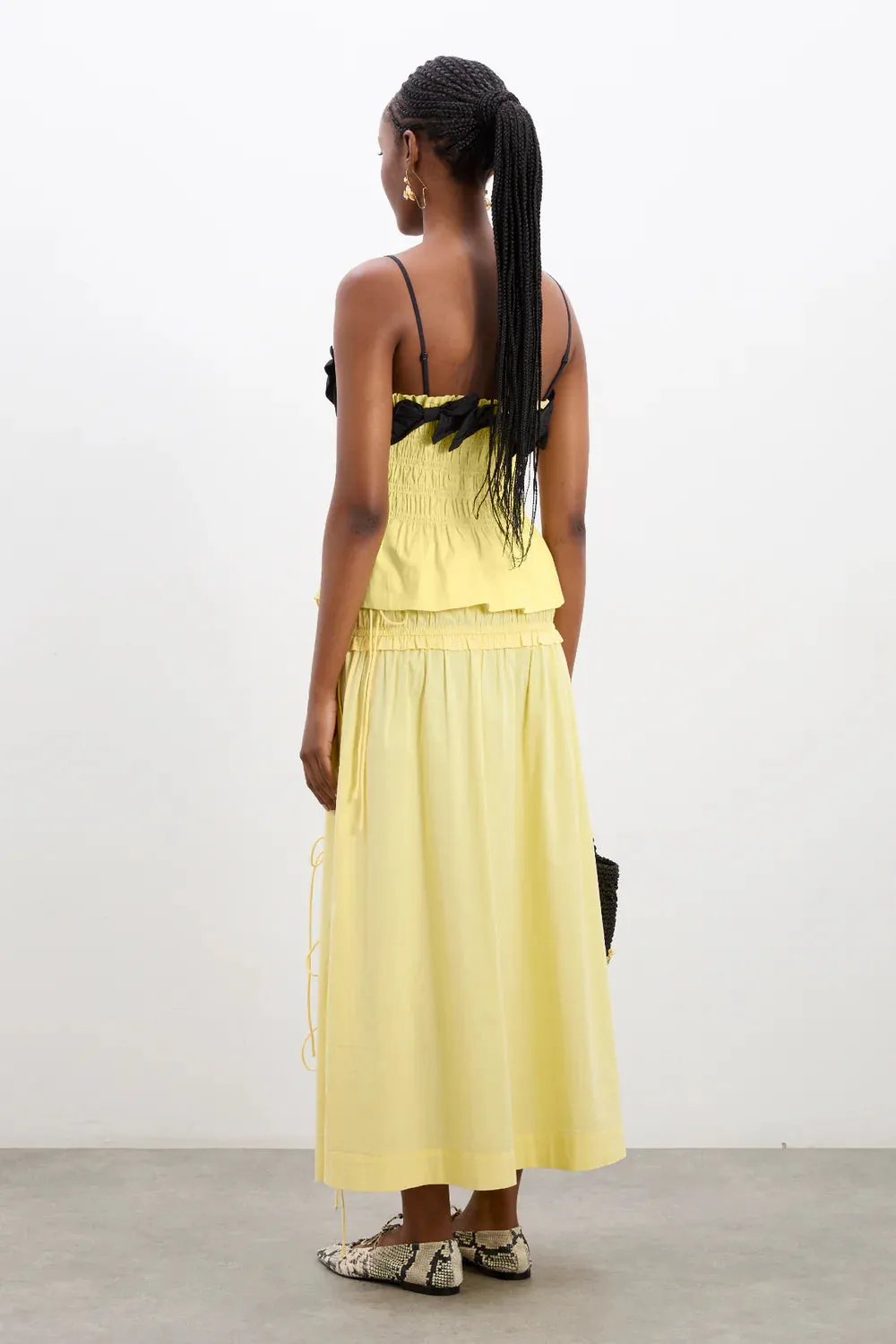 Damson Madder - Bea Cami - Butter / Black