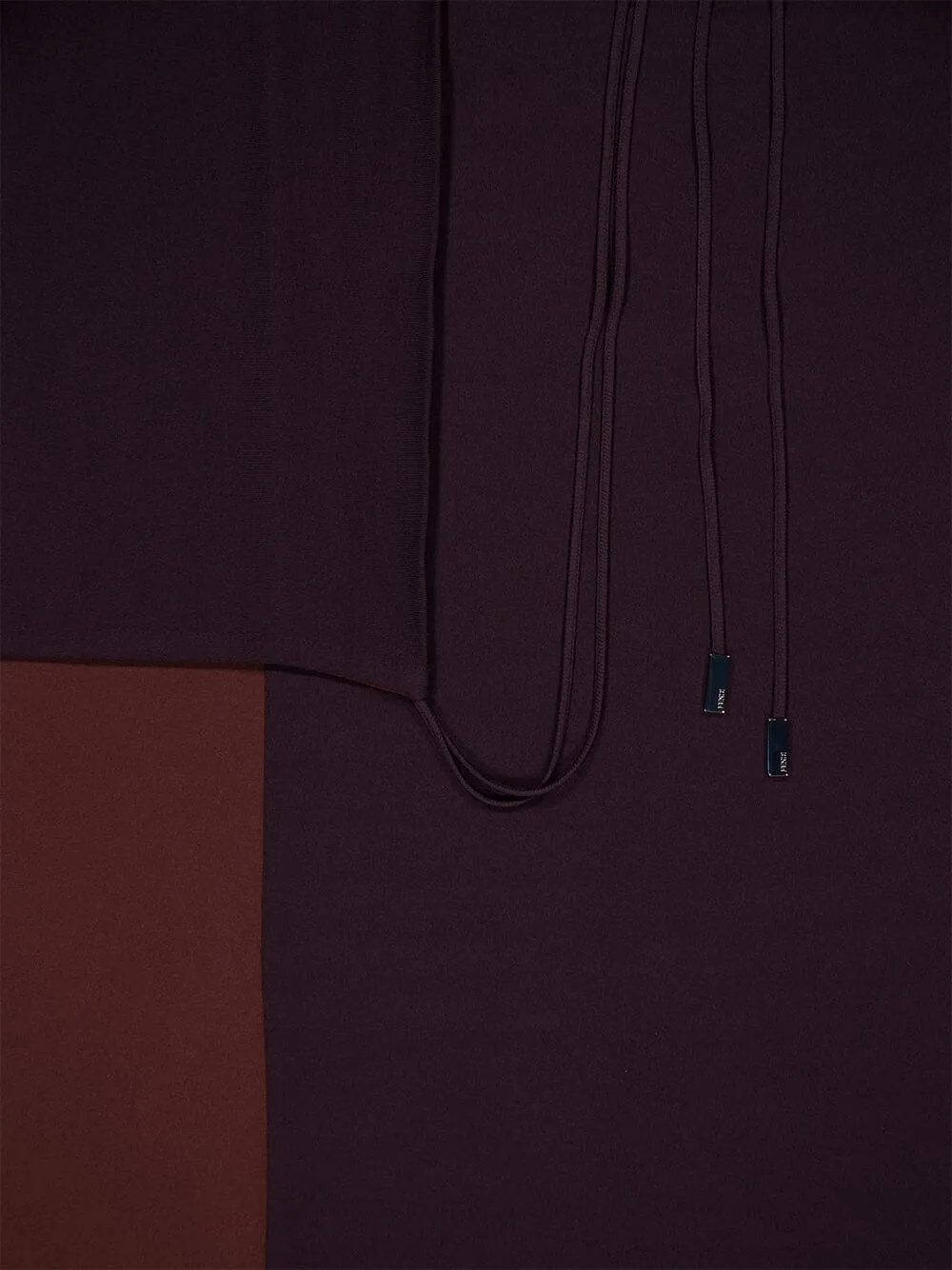 Dark Purple Draped Jersey Dress