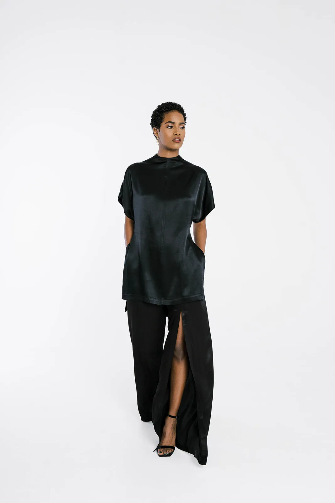 DAVITA | Kimono Sleeve Top with Open Back