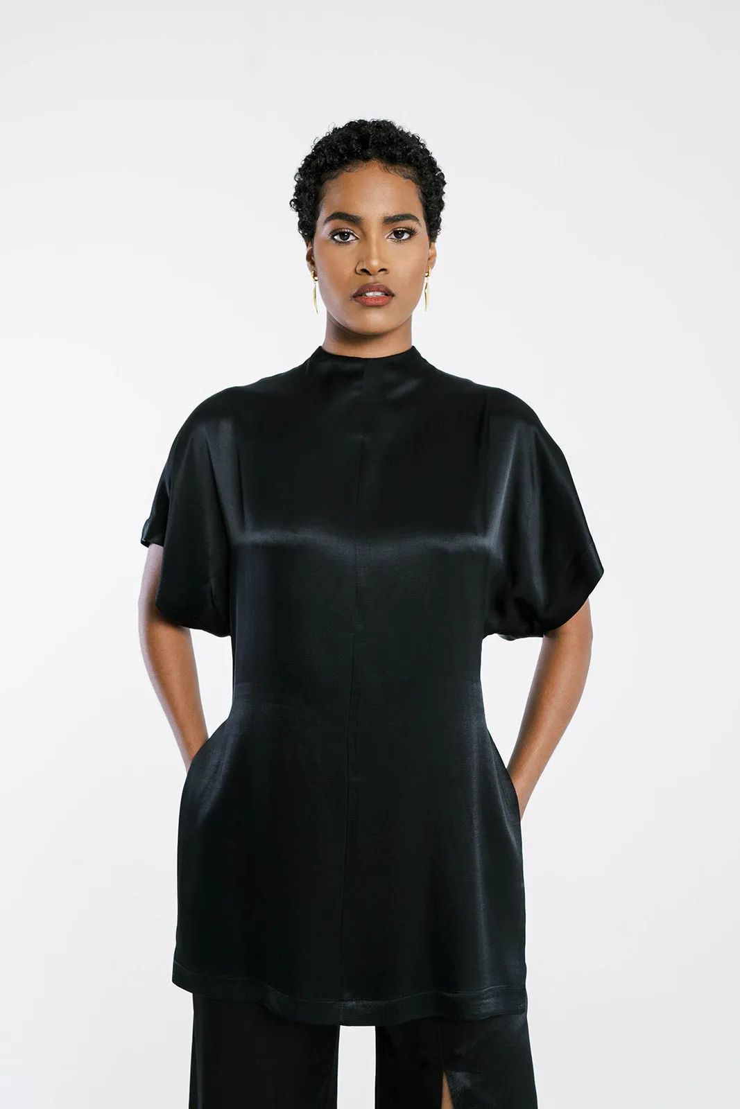 DAVITA | Kimono Sleeve Top with Open Back