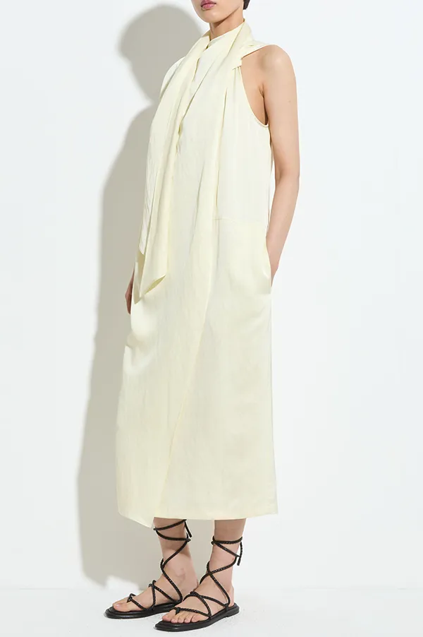 Dera Sleeveless Dress in Vanilla