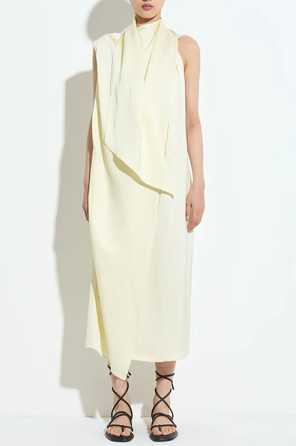 Dera Sleeveless Dress in Vanilla