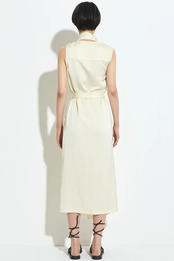 Dera Sleeveless Dress in Vanilla