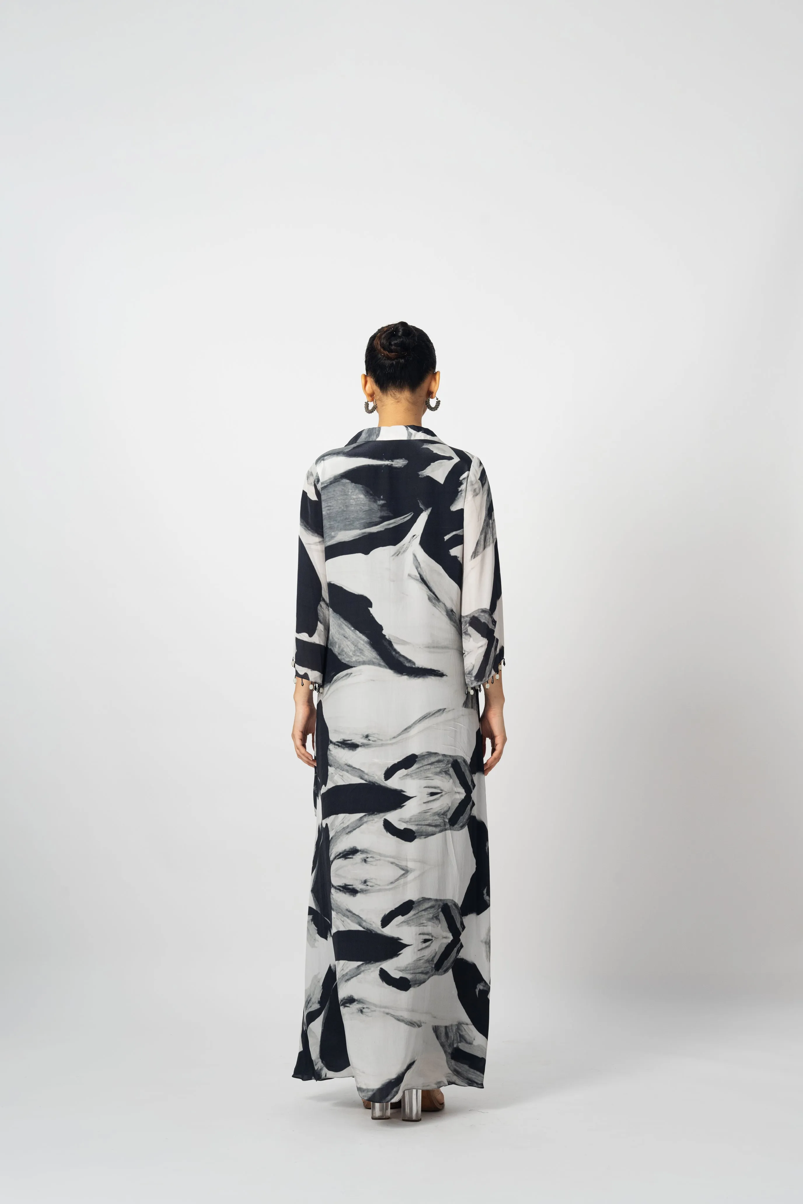 Dhoti drape dress